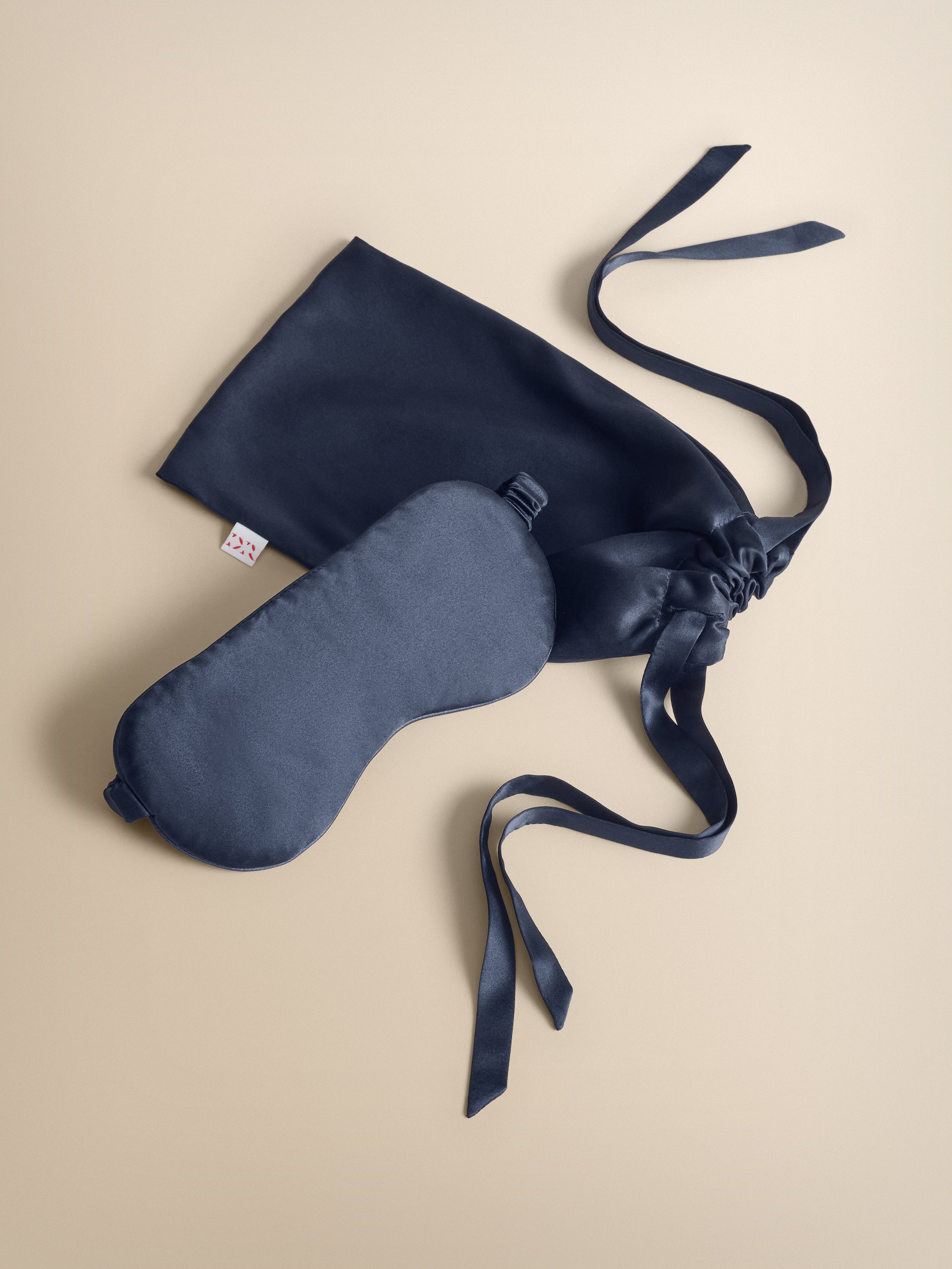 Eye Mask Bailey Silk Satin Navy