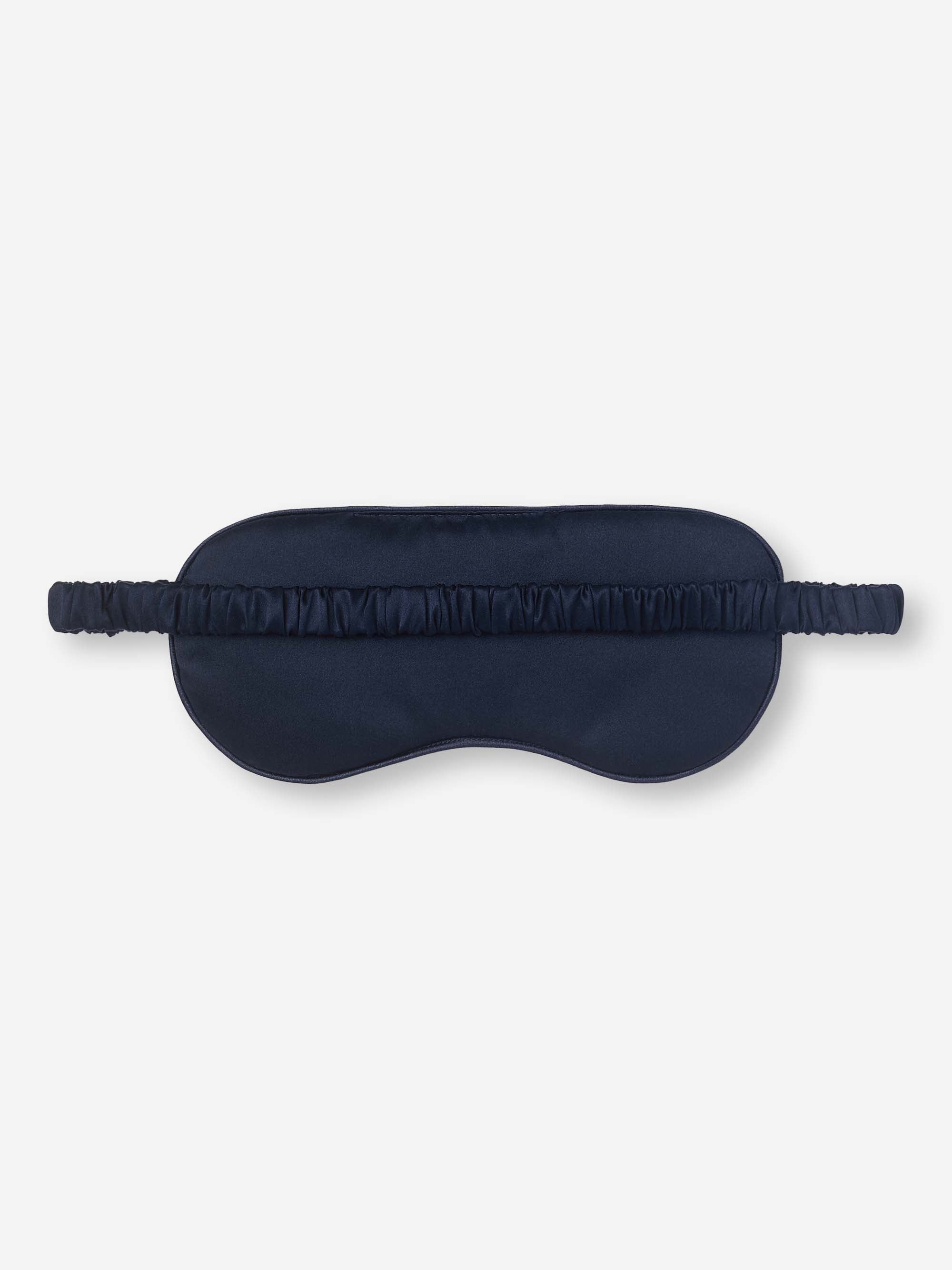 Eye Mask Silk Jacquard Navy Jungle Paisley Pattern
