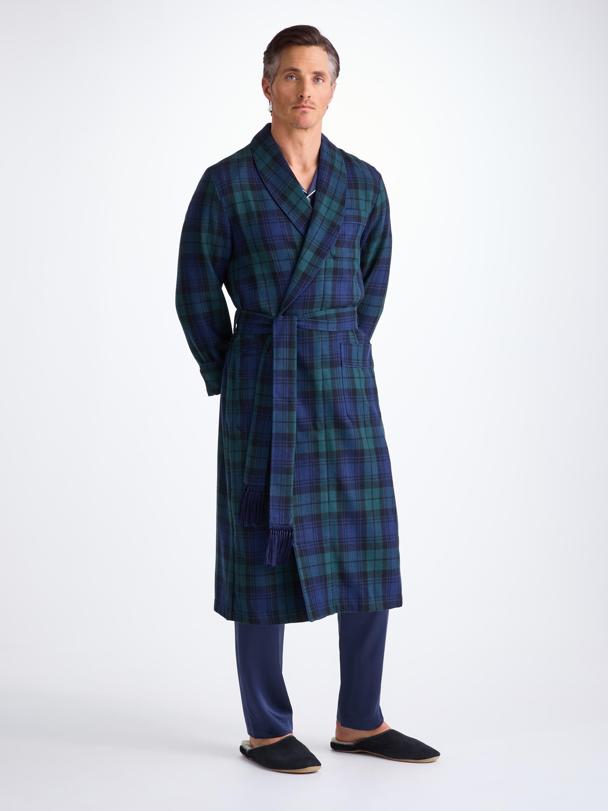 Men's Mule Slippers Douglas Suede Sheepskin Navy