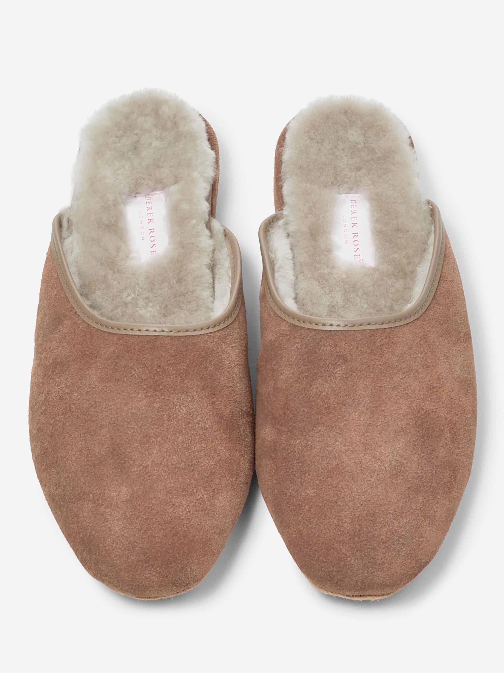 Women's Mule Slippers Imogen Suede Sheepskin Camel