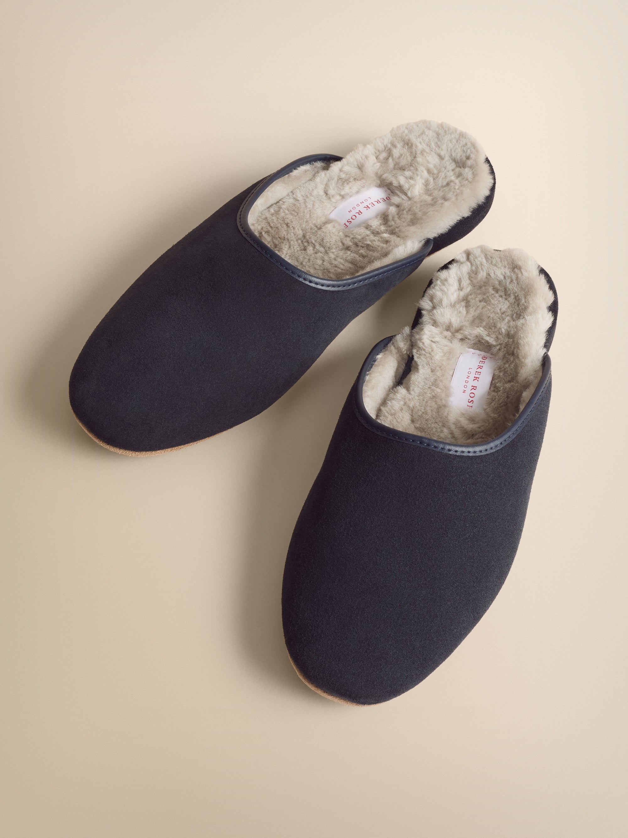 Women's Mule Slippers Imogen Suede Sheepskin Navy