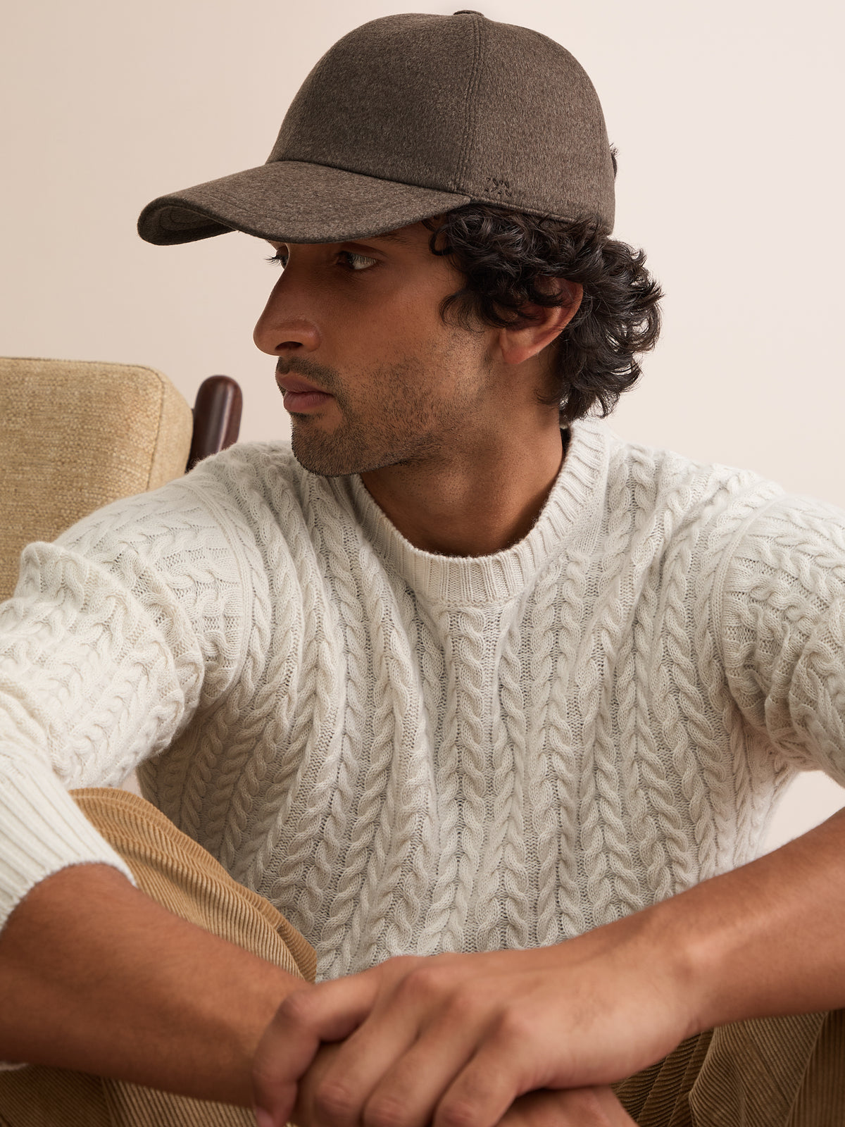 Duke Cashmere Cap Brown