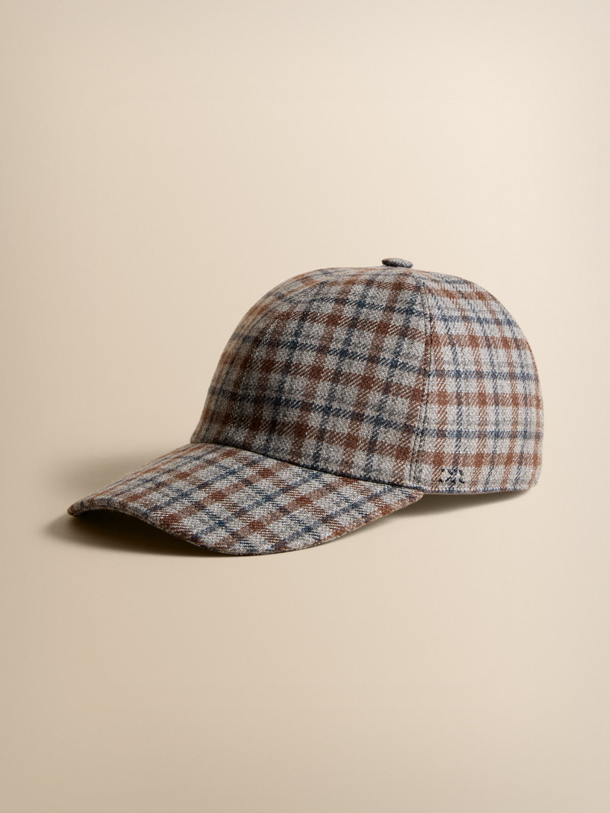 Duke Cashmere Cap Grey Check