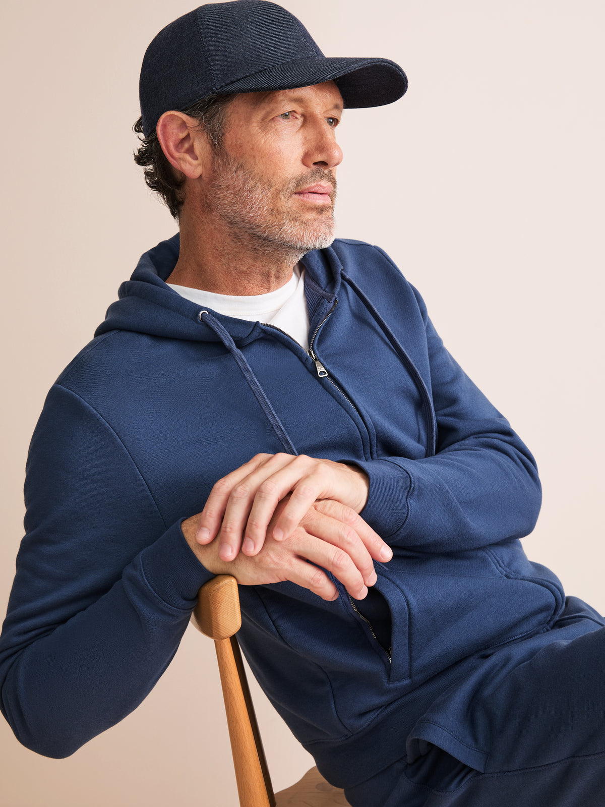 Duke Cashmere Cap Denim Blue