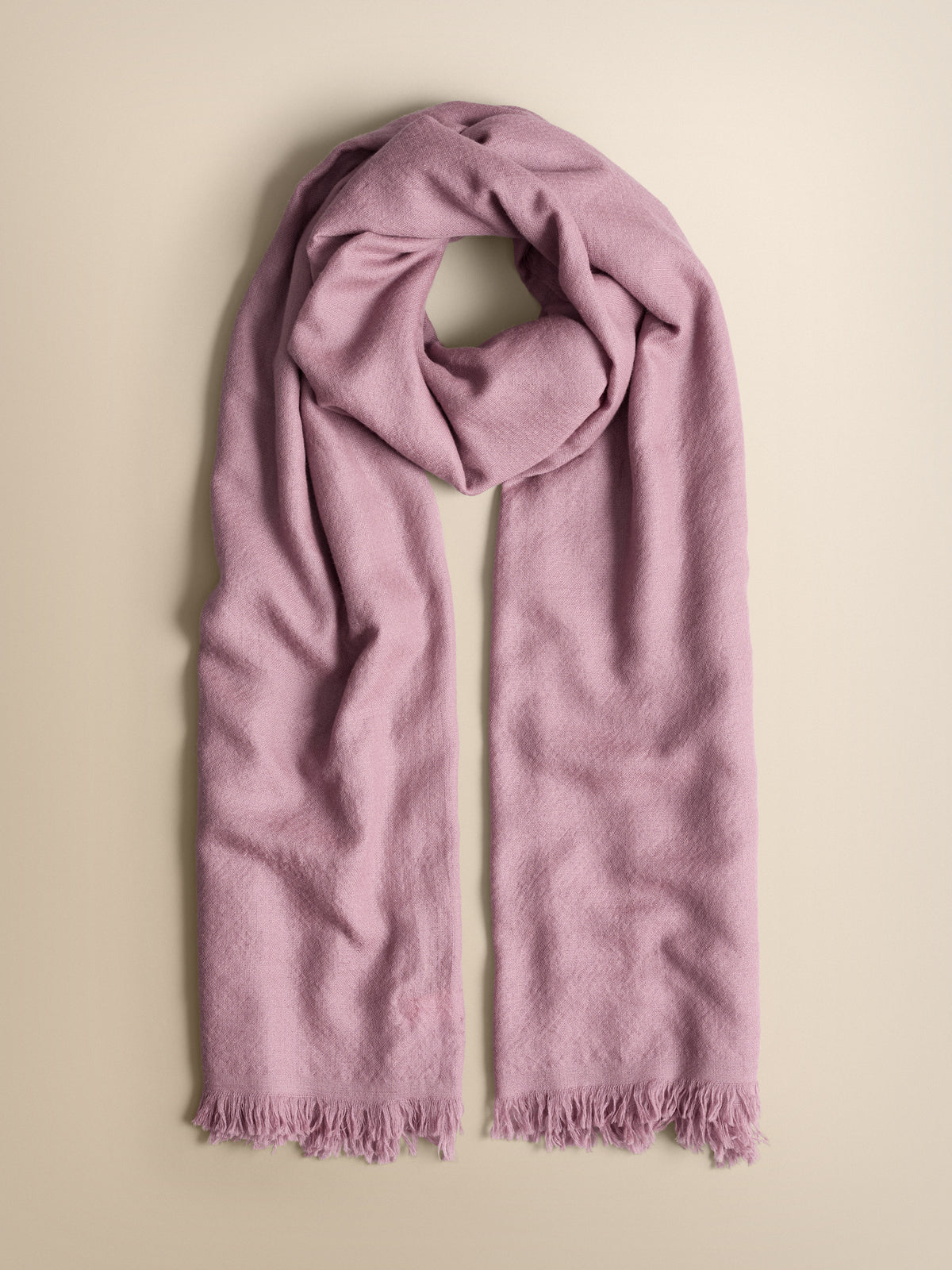 Remy Cashmere Pashmina Shawl Dusty Pink Jacquard