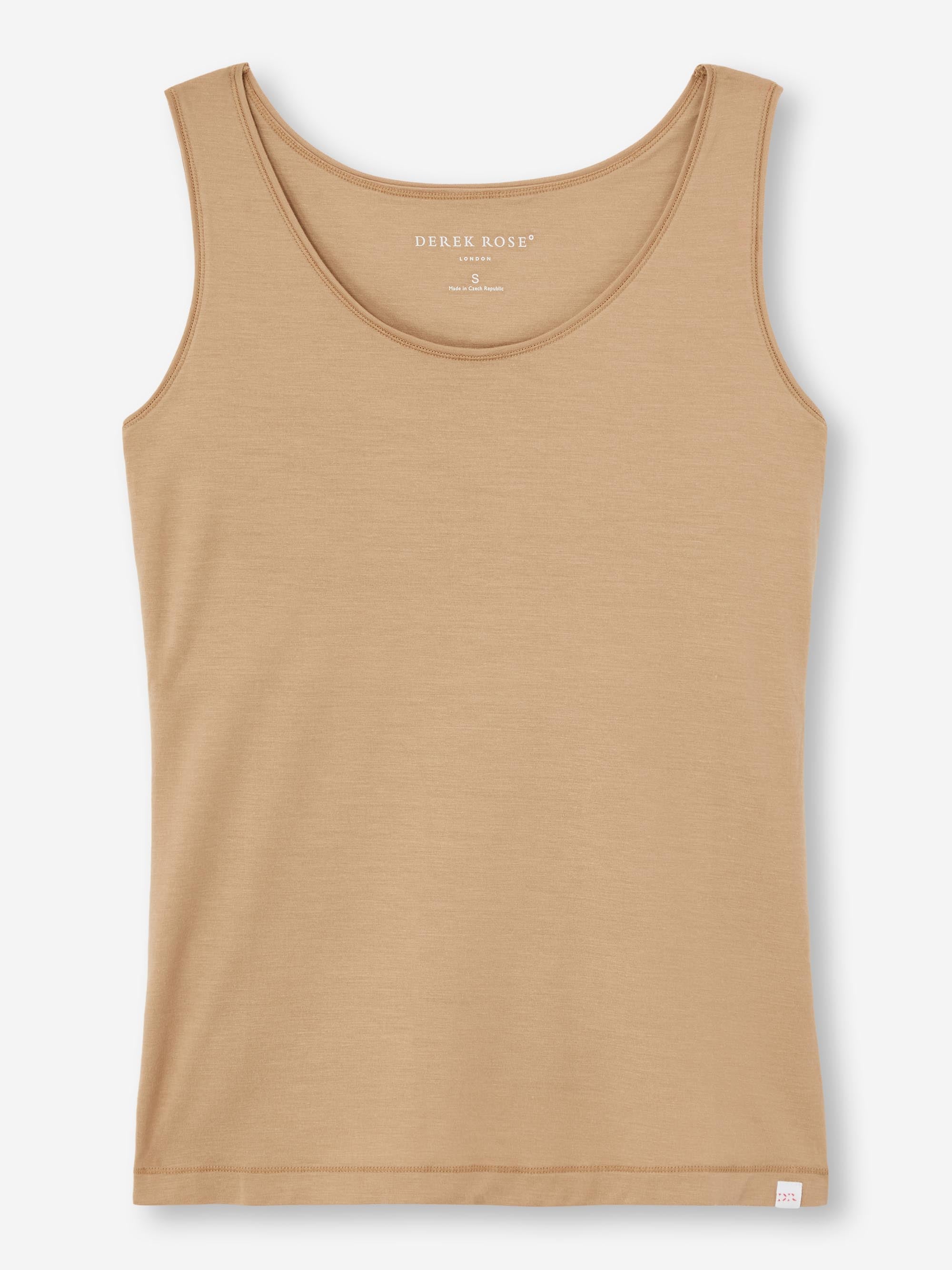 Women's Support Vest Lara Micro Modal Stretch Camel