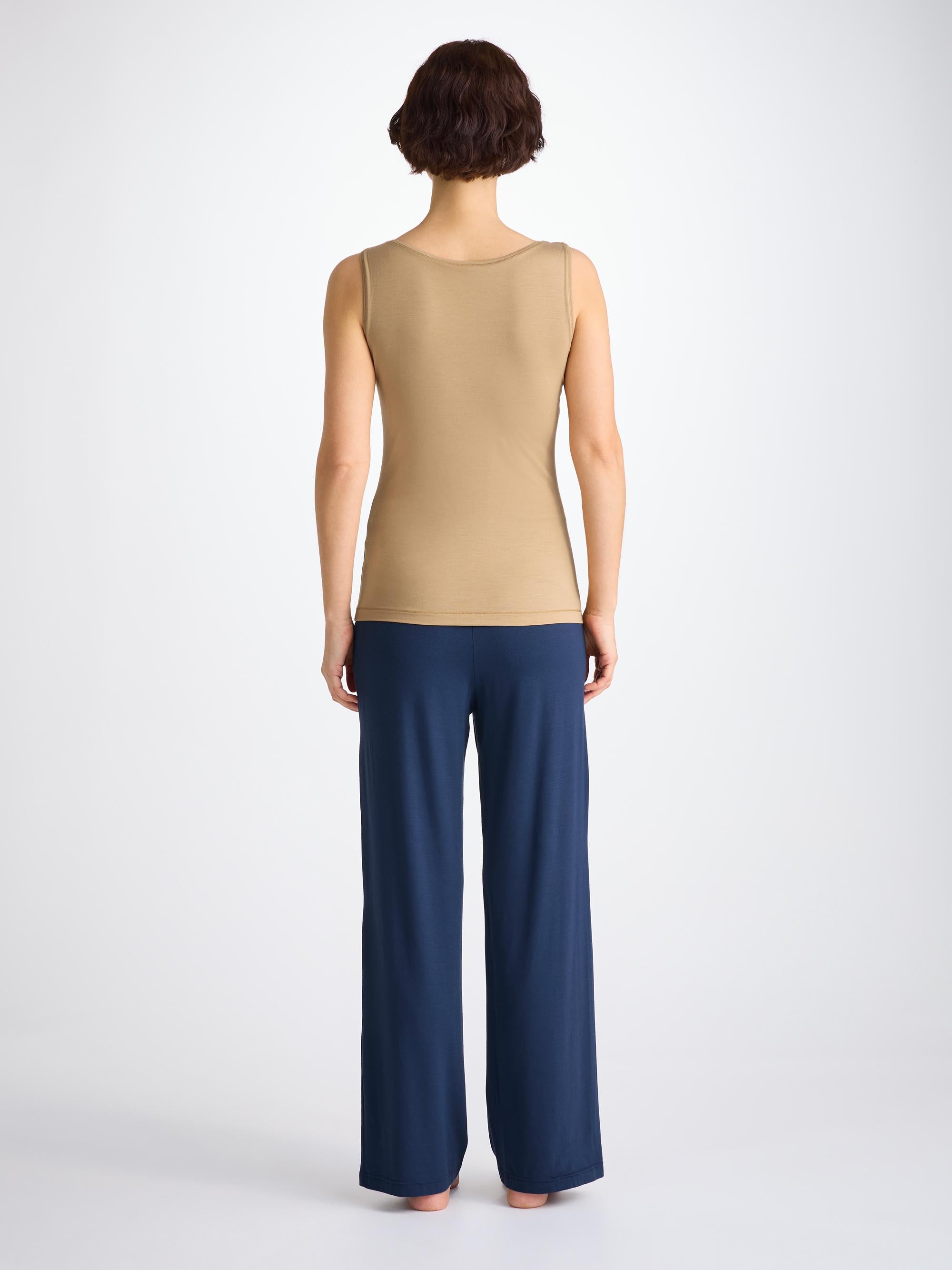 Women's Support Vest Lara Micro Modal Stretch Camel