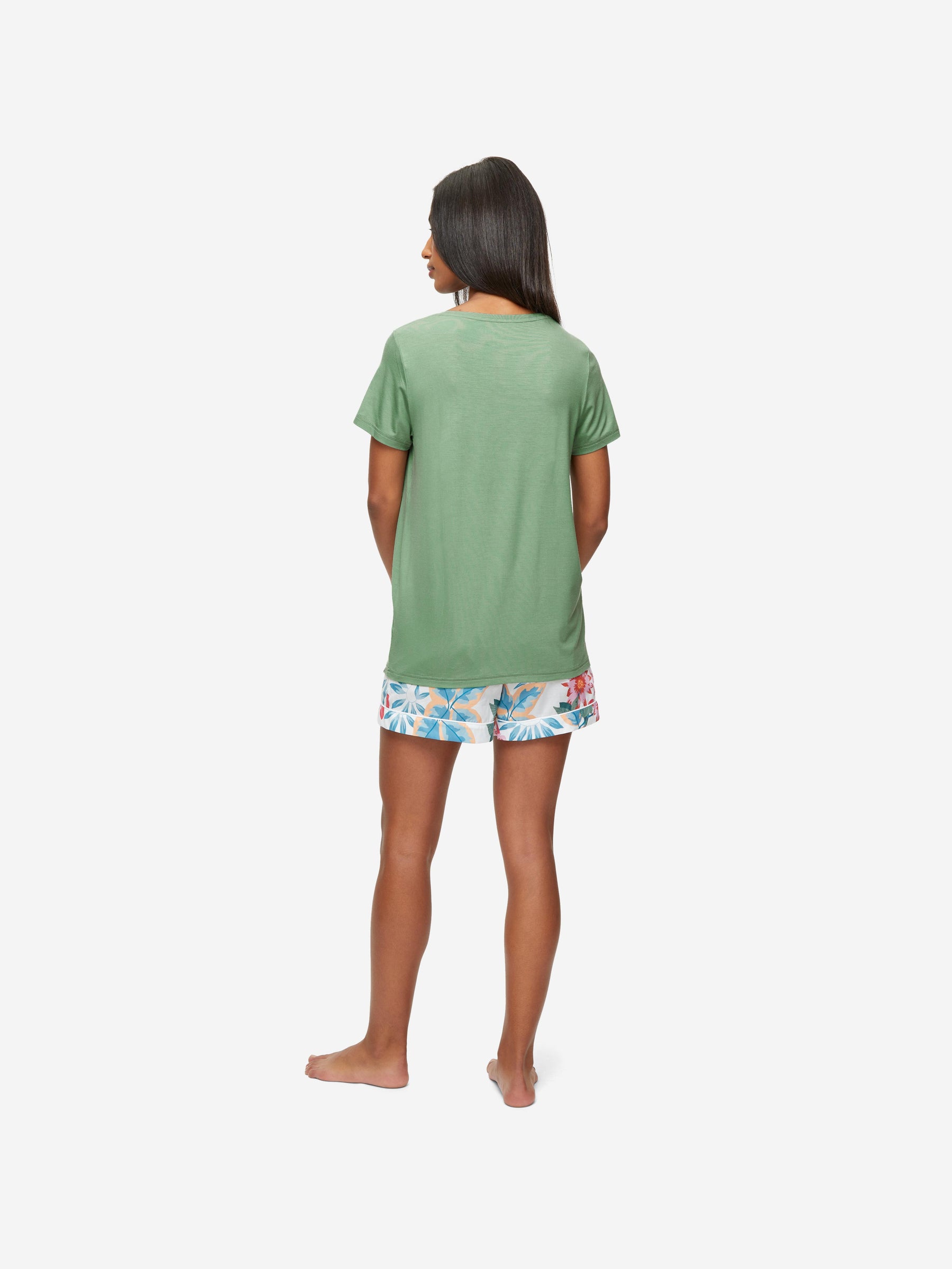 Women's T-Shirt Lara Micro Modal Stretch Sage Green
