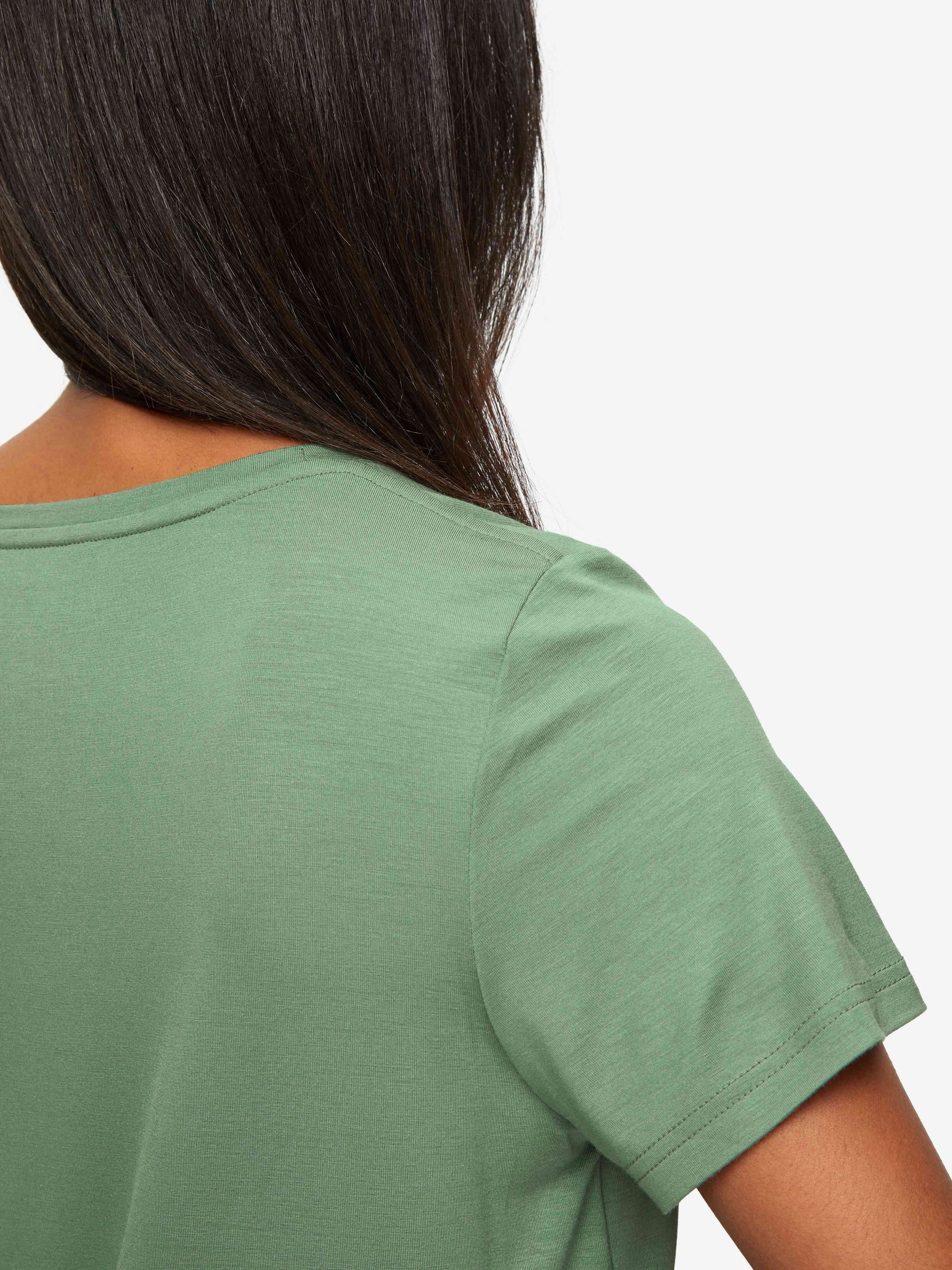 Women's T-Shirt Lara Micro Modal Stretch Sage Green