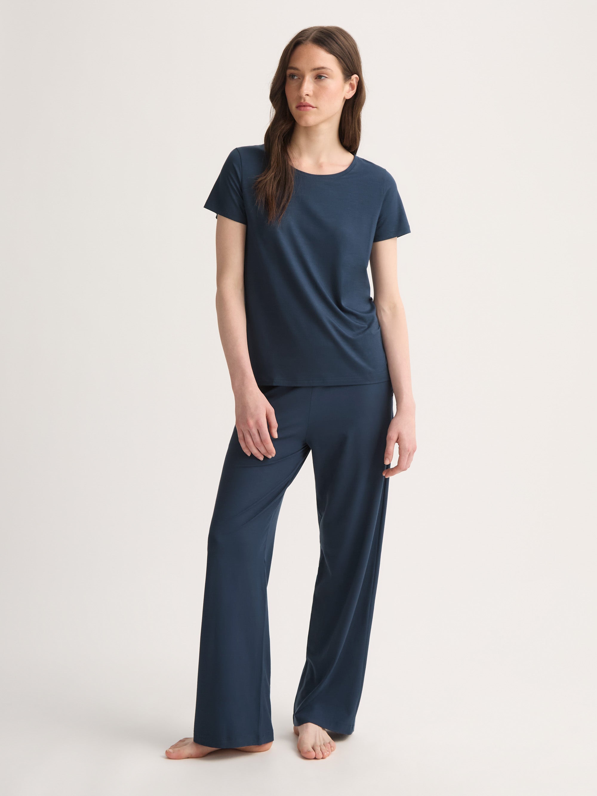 Women's T-Shirt Lara Micro Modal Stretch Navy