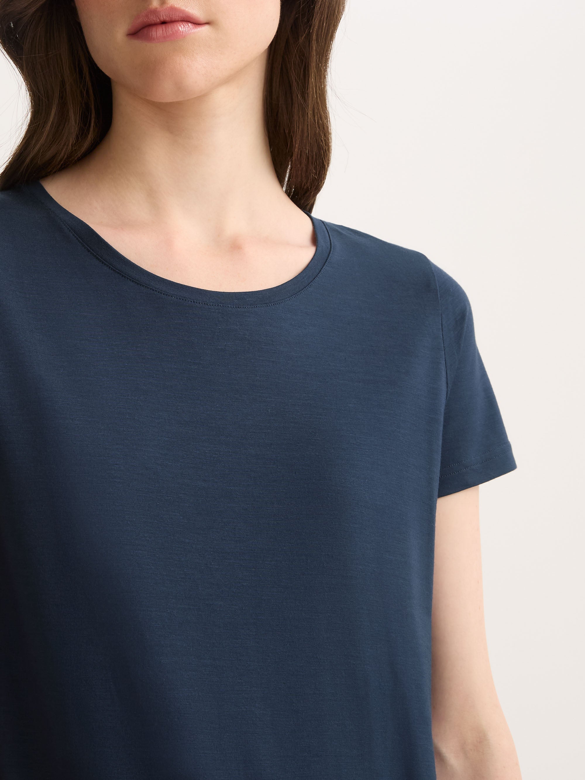 Women's T-Shirt Lara Micro Modal Stretch Navy