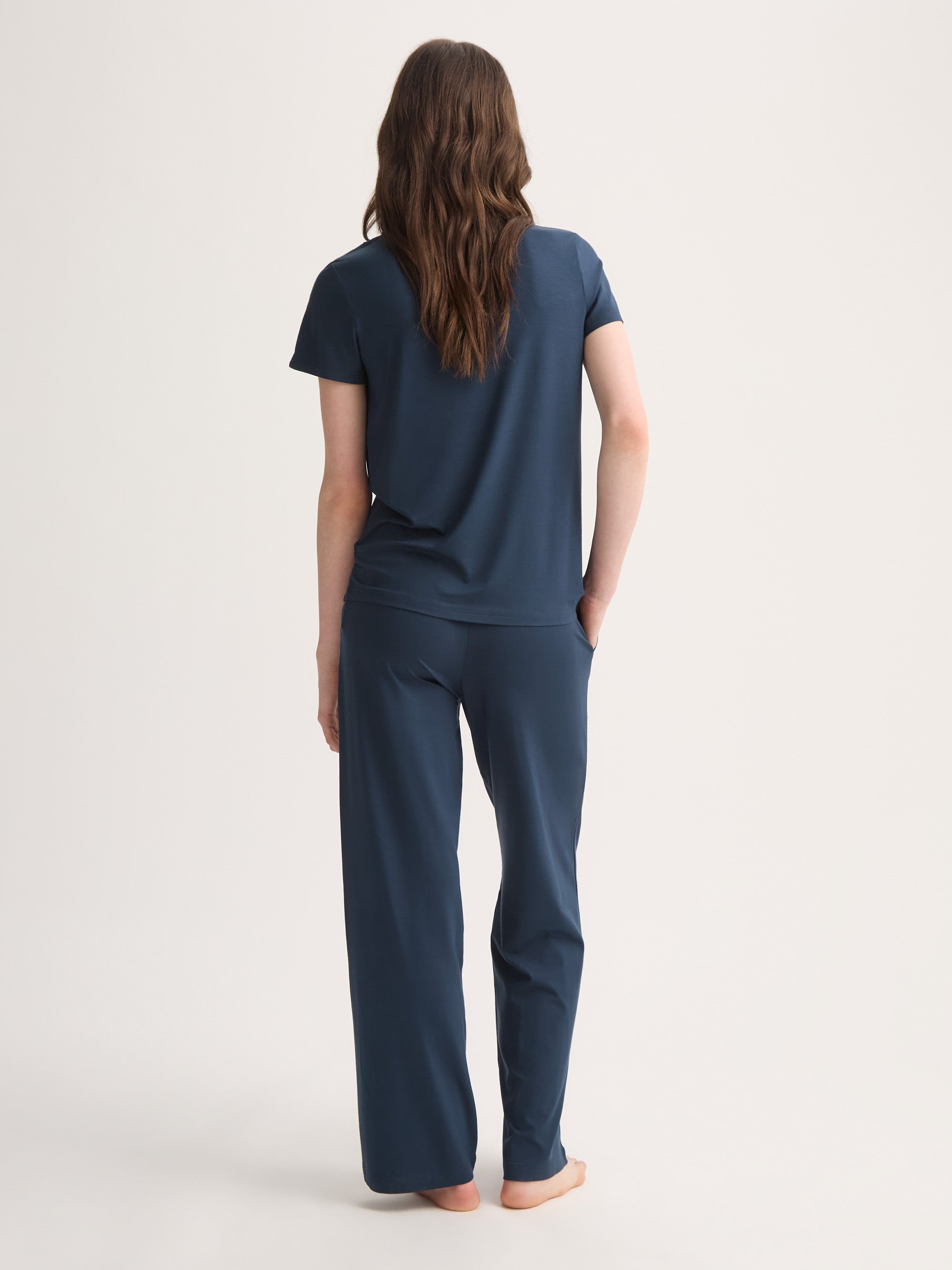 Women's T-Shirt Lara Micro Modal Stretch Navy