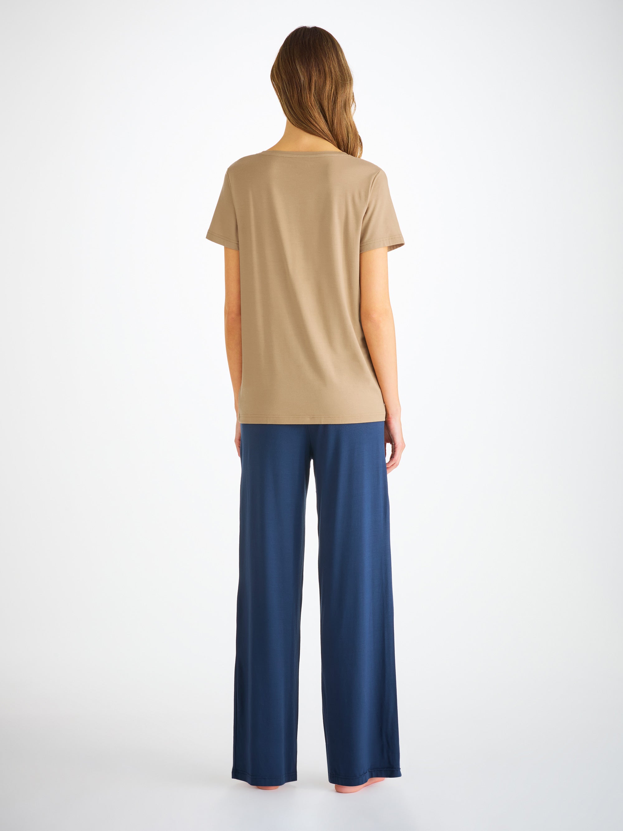 Women's T-Shirt Lara Micro Modal Stretch Camel