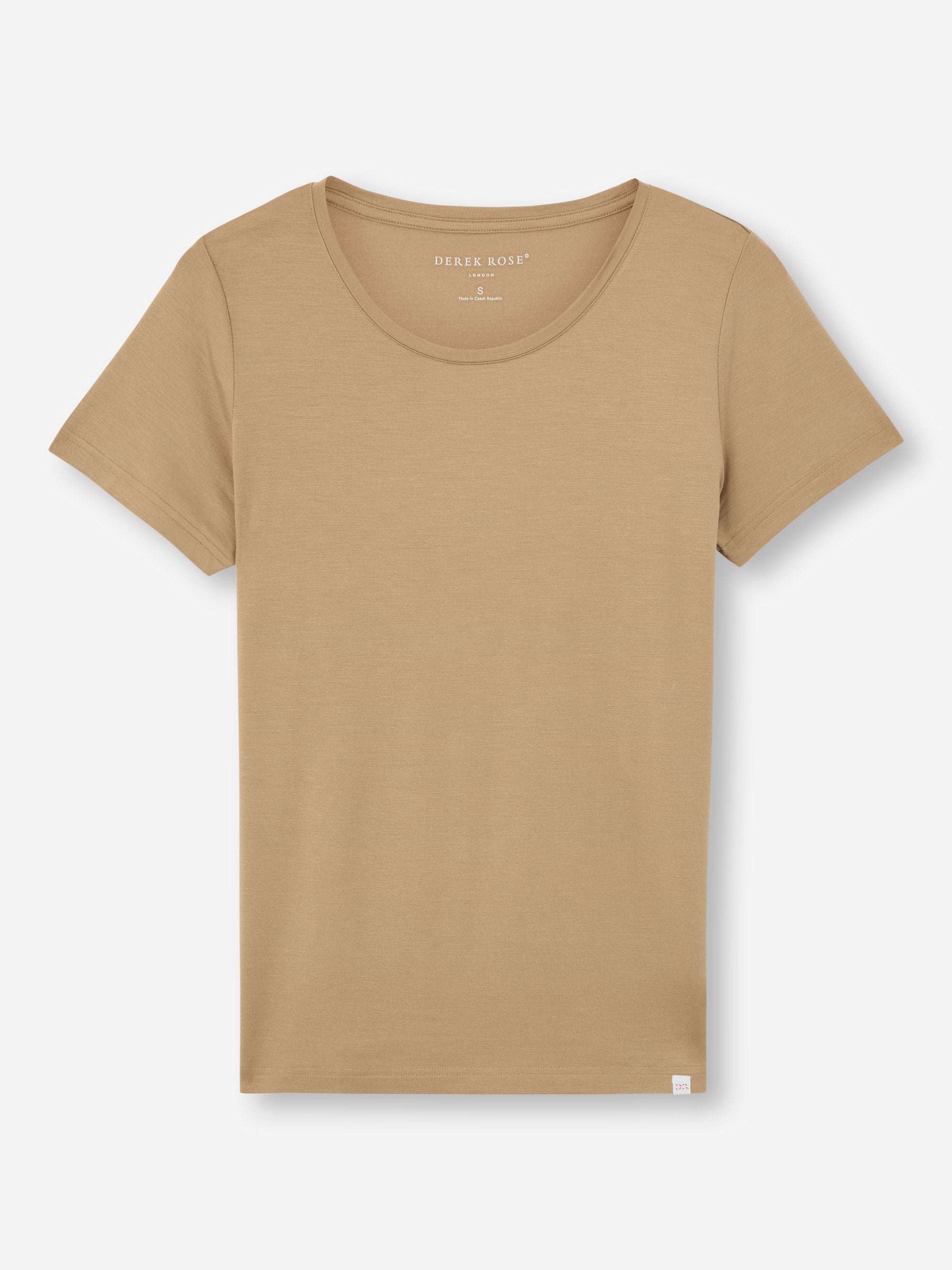 Women's T-Shirt Lara Micro Modal Stretch Camel