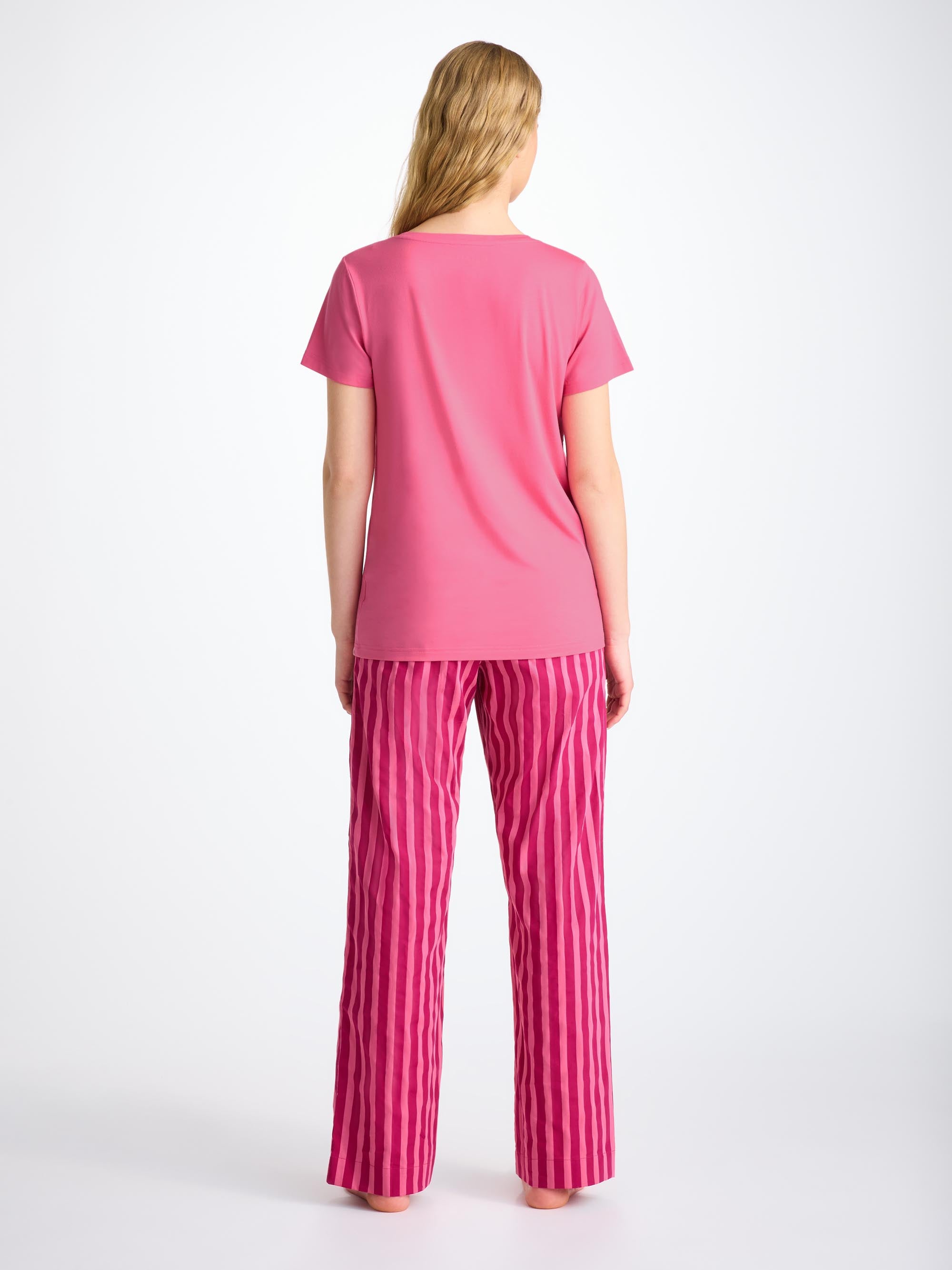 Women's T-Shirt Lara Micro Modal Stretch Flamingo Pink