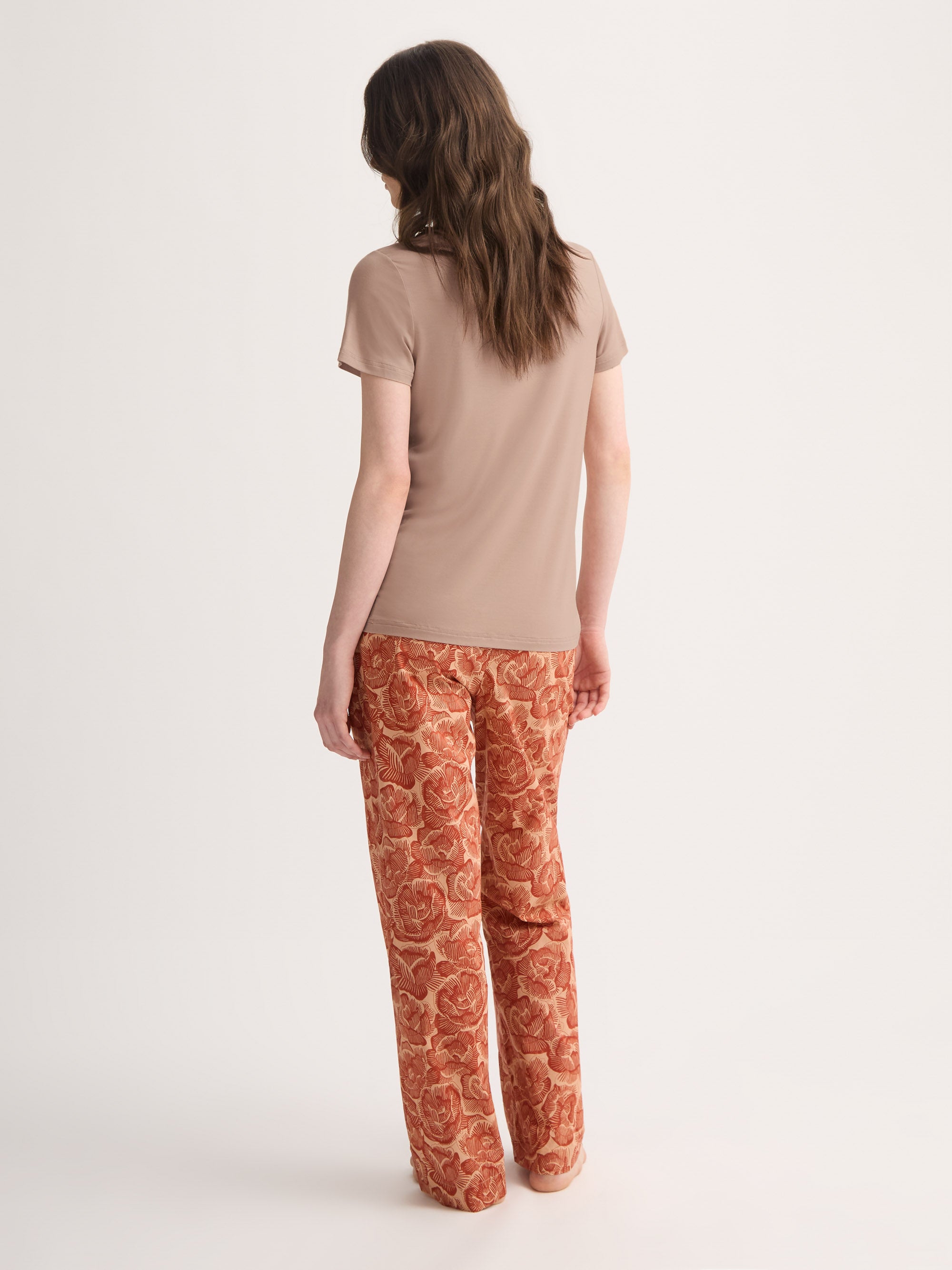 Women's T-Shirt Lara Micro Modal Stretch Almond Blush