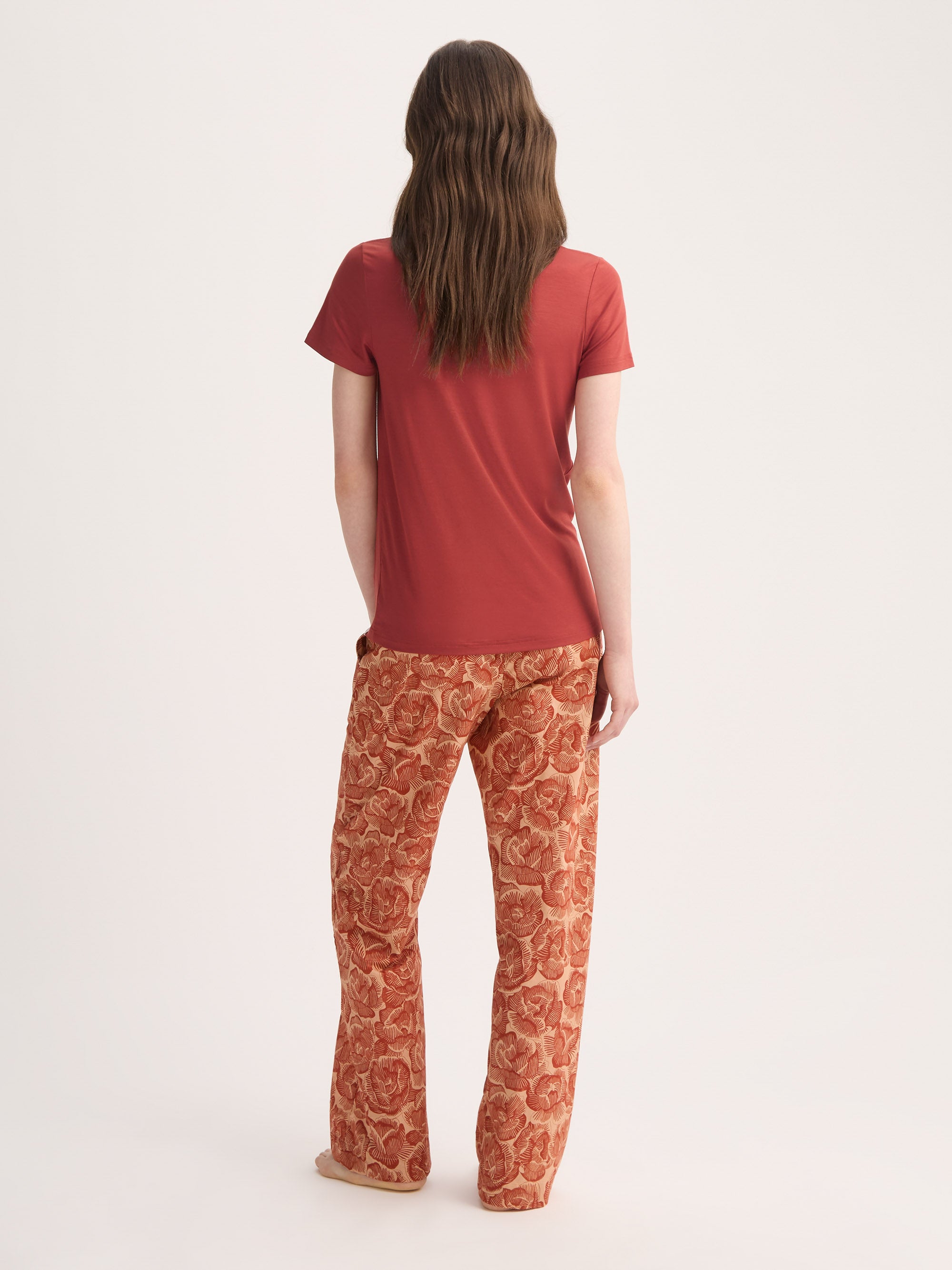 Women's T-Shirt Lara Micro Modal Stretch Rose Red