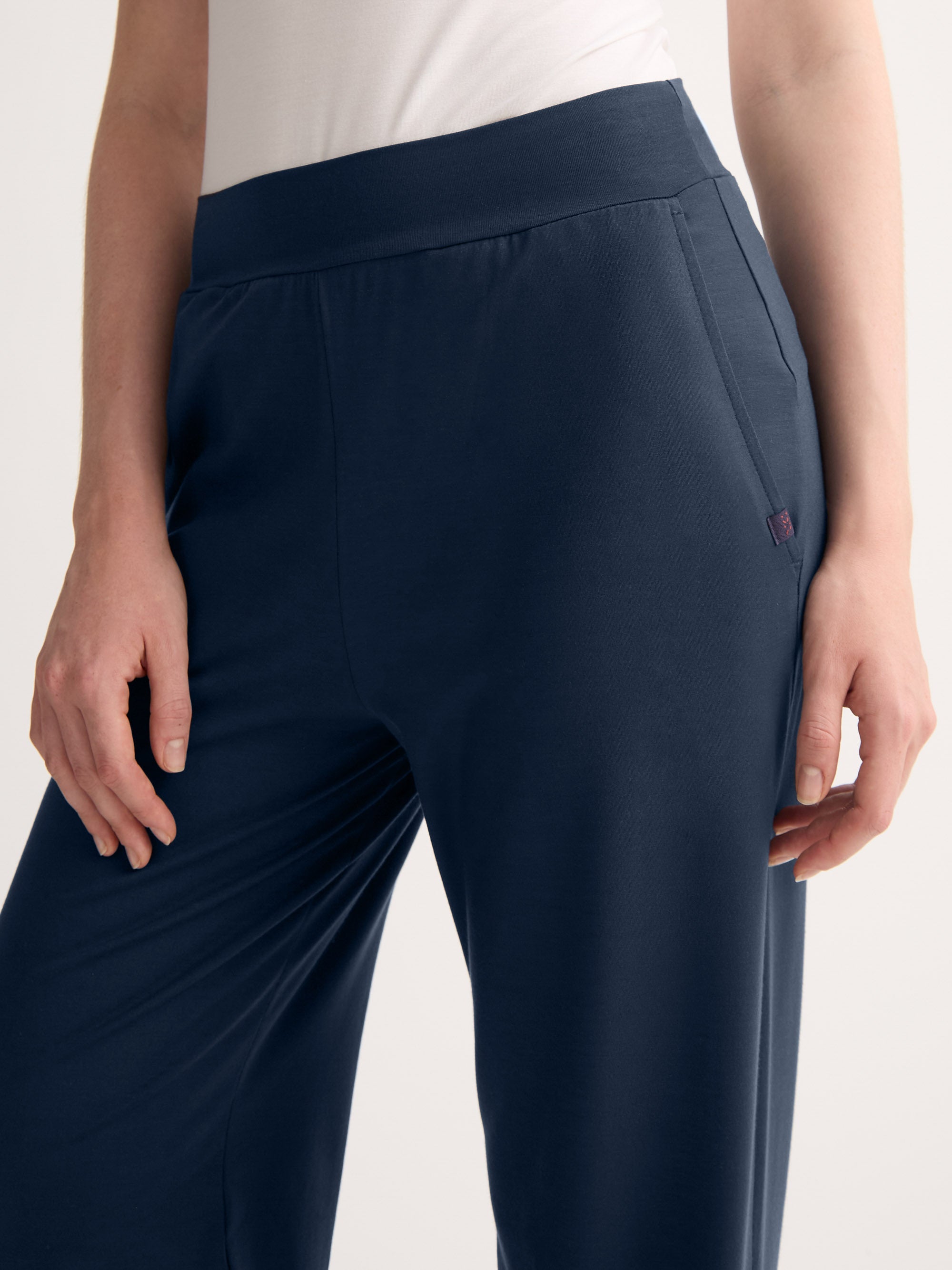 Women's Lounge Trousers Basel Micro Modal Stretch Navy