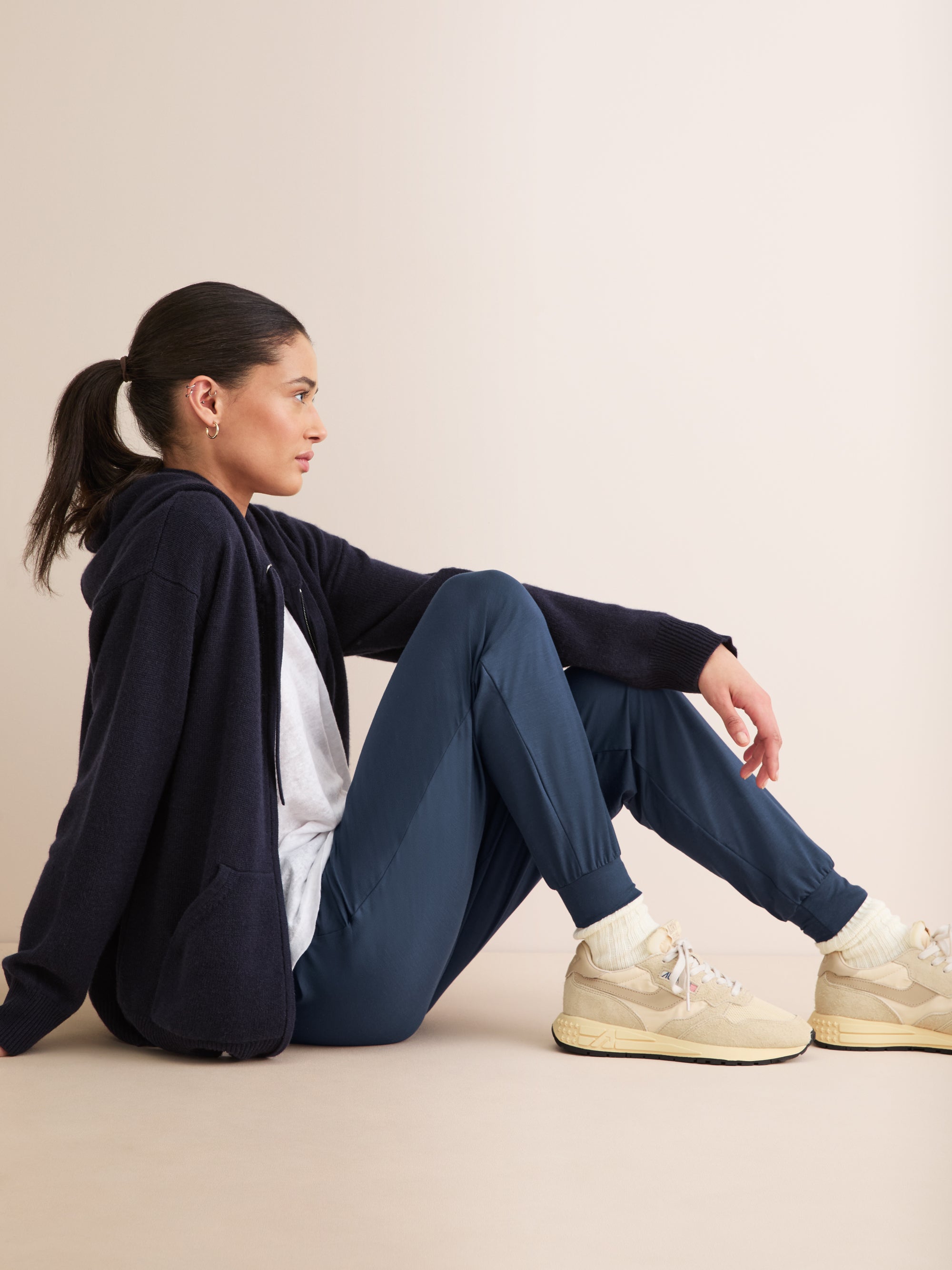 Women's Sweatpants Basel Micro Modal Stretch Navy