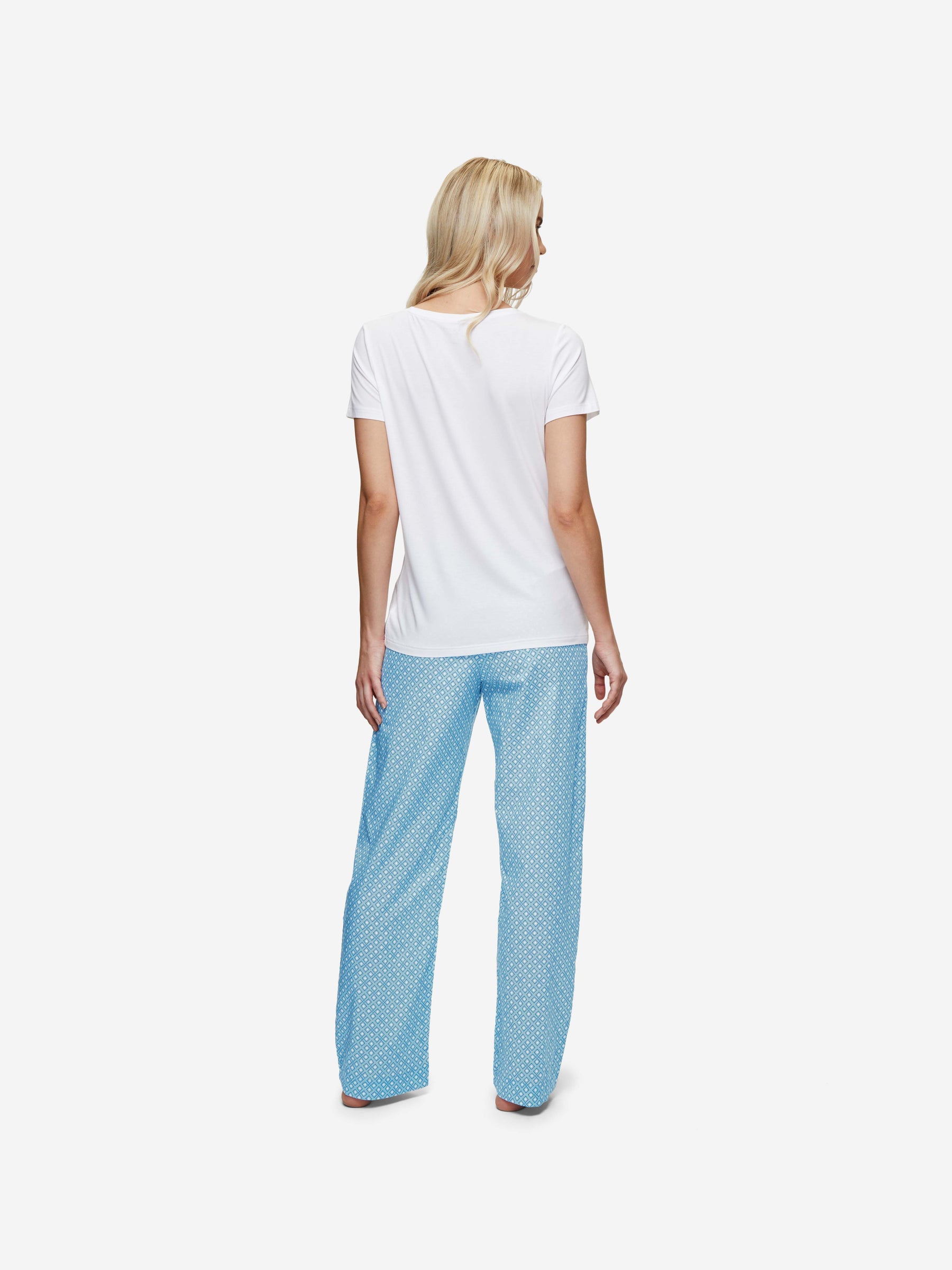 Women's Lounge Trousers Ledbury 56 Cotton Batiste Blue
