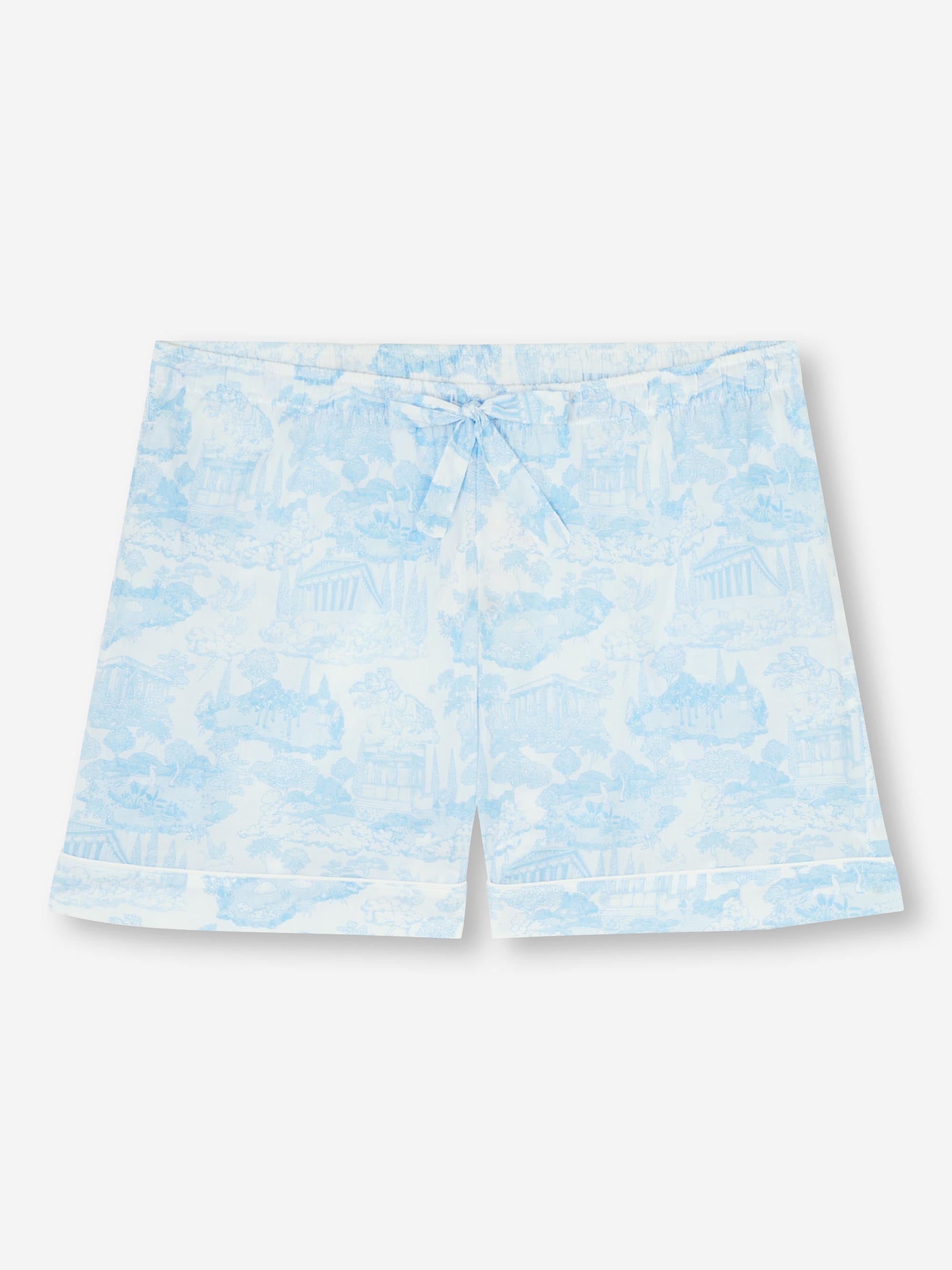 Women's Lounge Shorts Ledbury 77 Cotton Batiste White