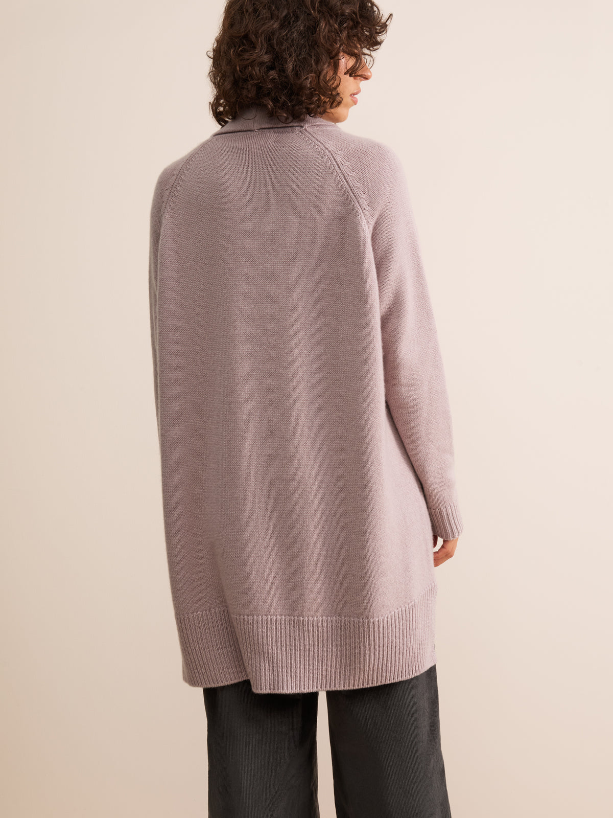 Nina Cashmere Cardigan Dusty Pink