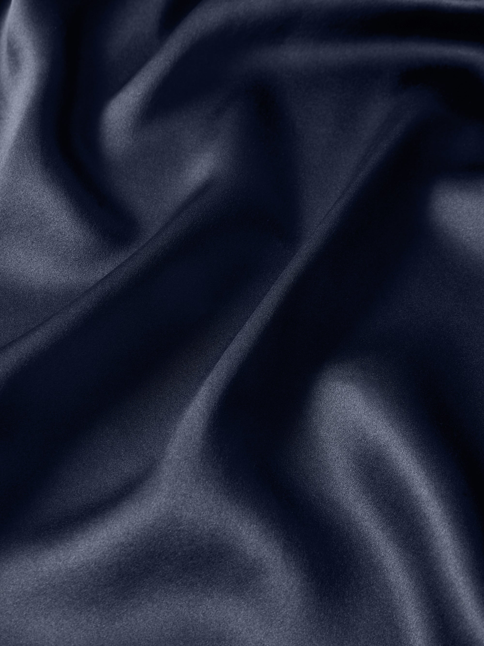 Bailey Silk Dressing Gown Navy Blue