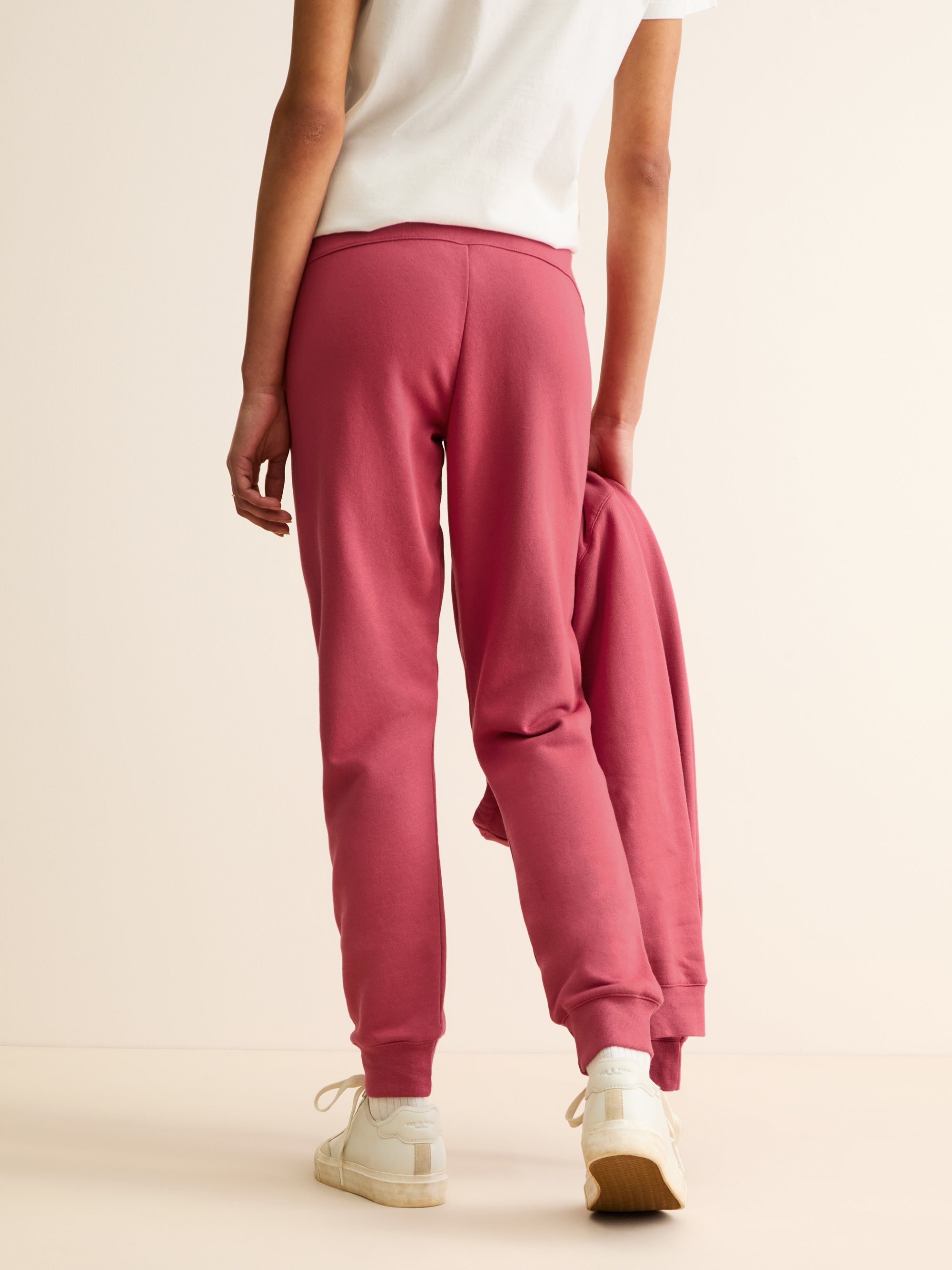 Women's Cuffed Sweatpants Quinn Cotton Modal Garnet Red