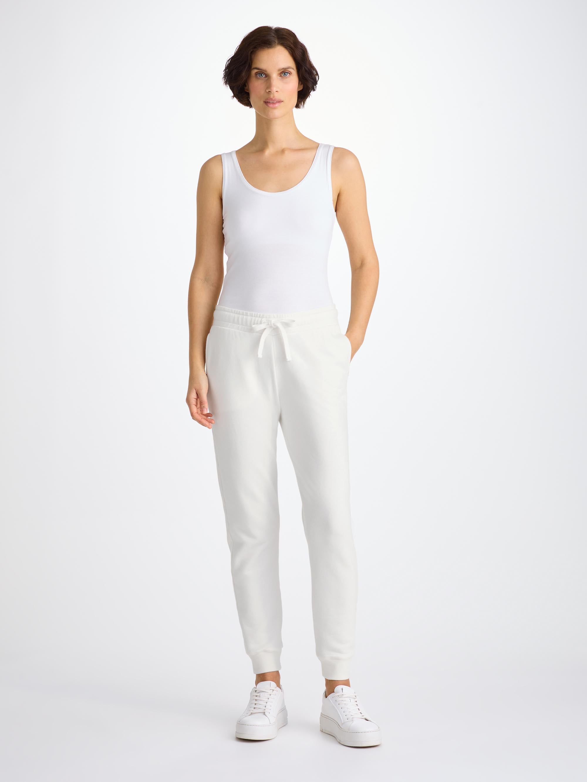 Women's Sweatpants Quinn Cotton Modal White