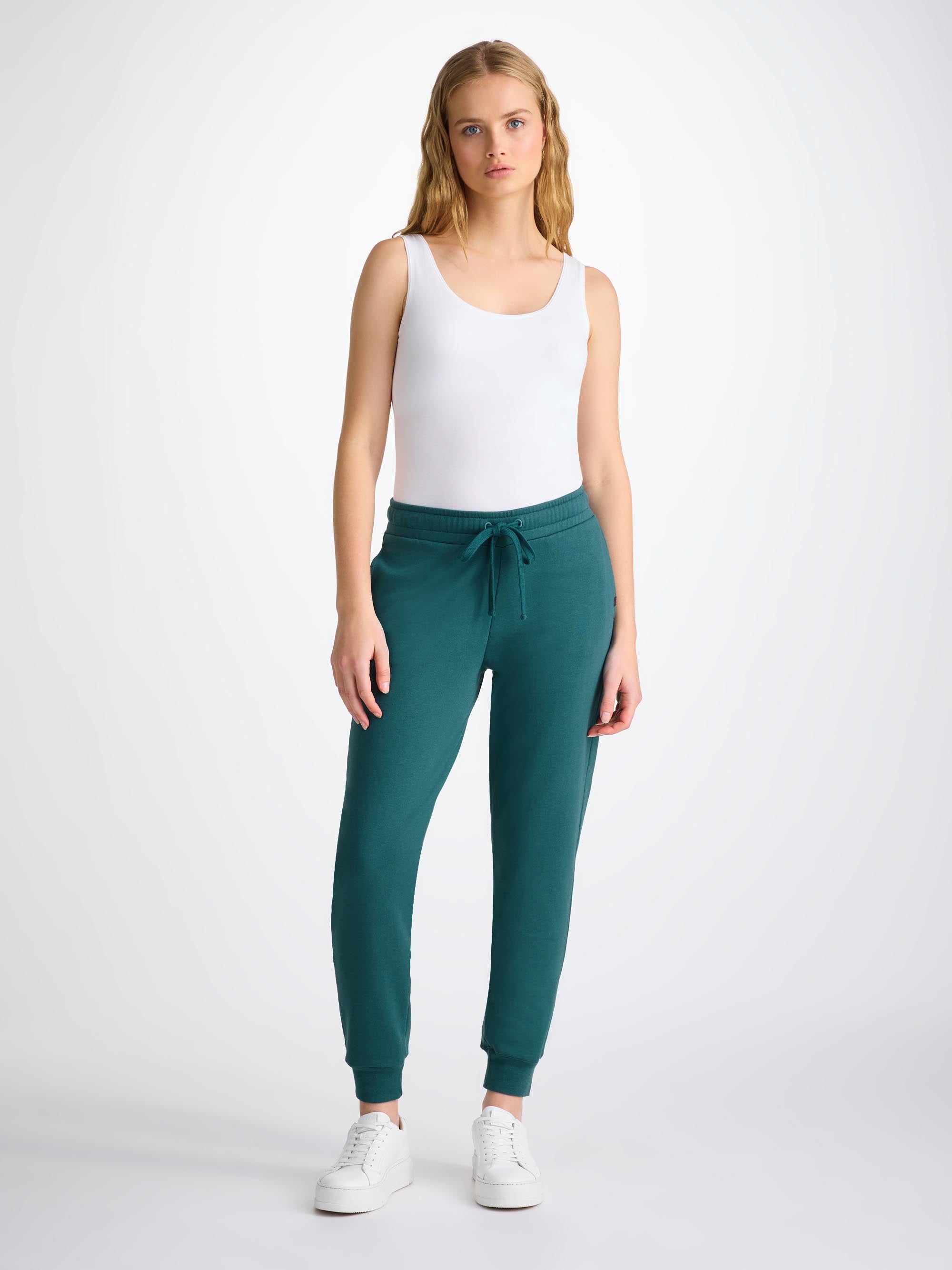 Women's Sweatpants Quinn Cotton Modal Pine Green