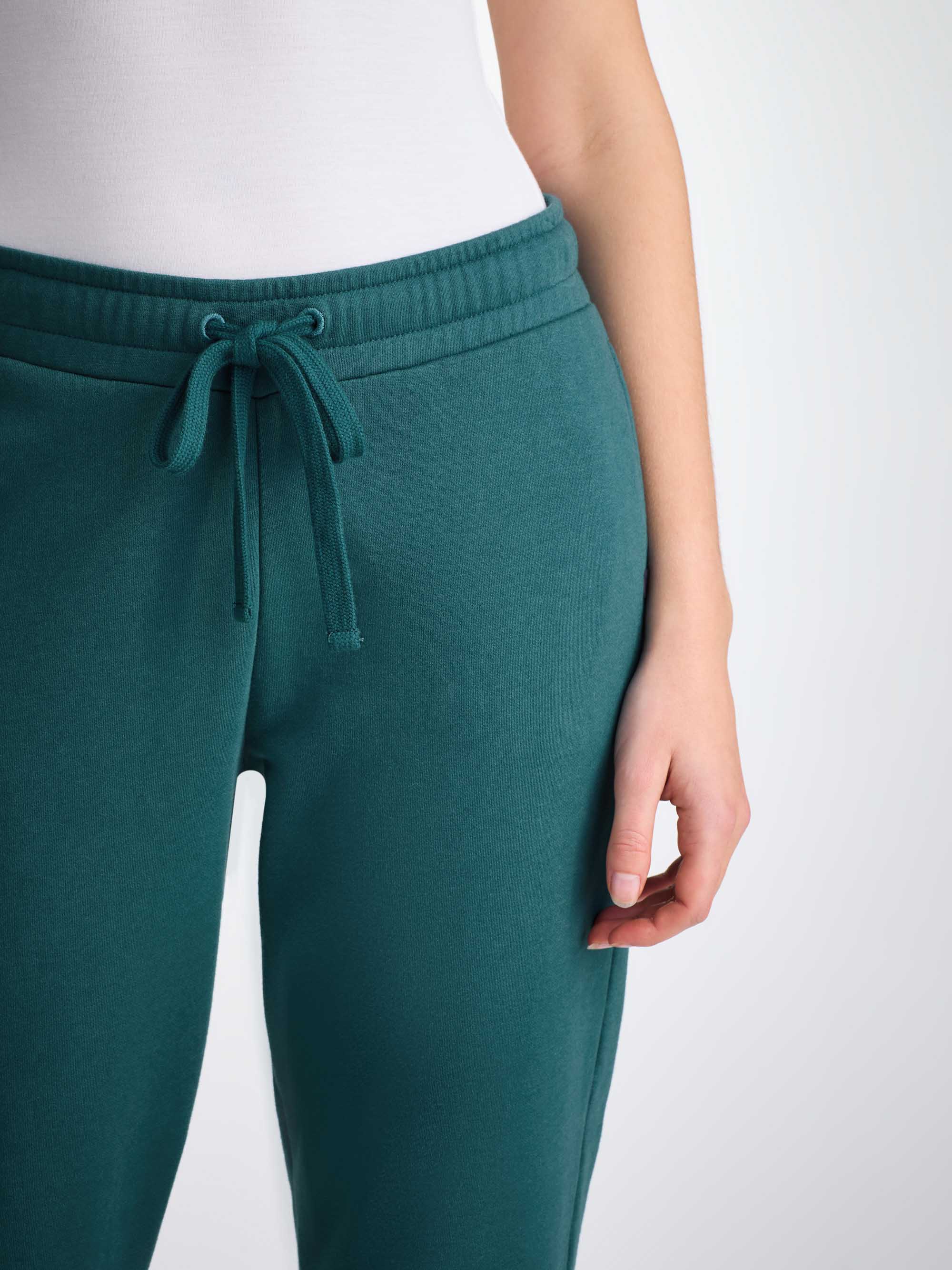 Women's Sweatpants Quinn Cotton Modal Pine Green
