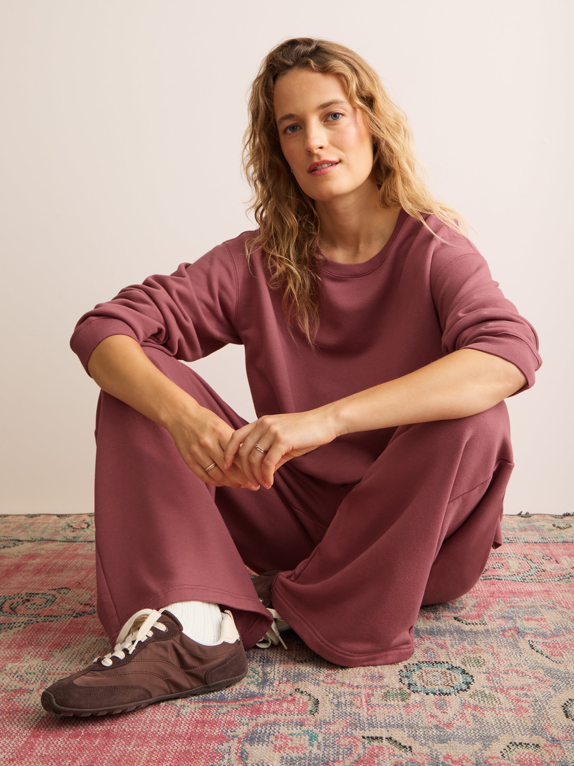 Harley Cotton Modal Sweatshirt Dusty Rose