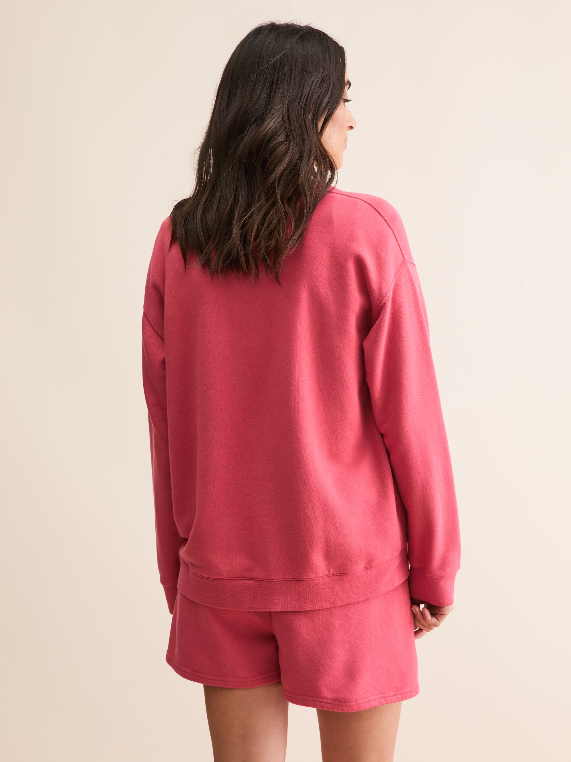 Women's Sweatshirt Quinn Cotton Modal Garnet Red