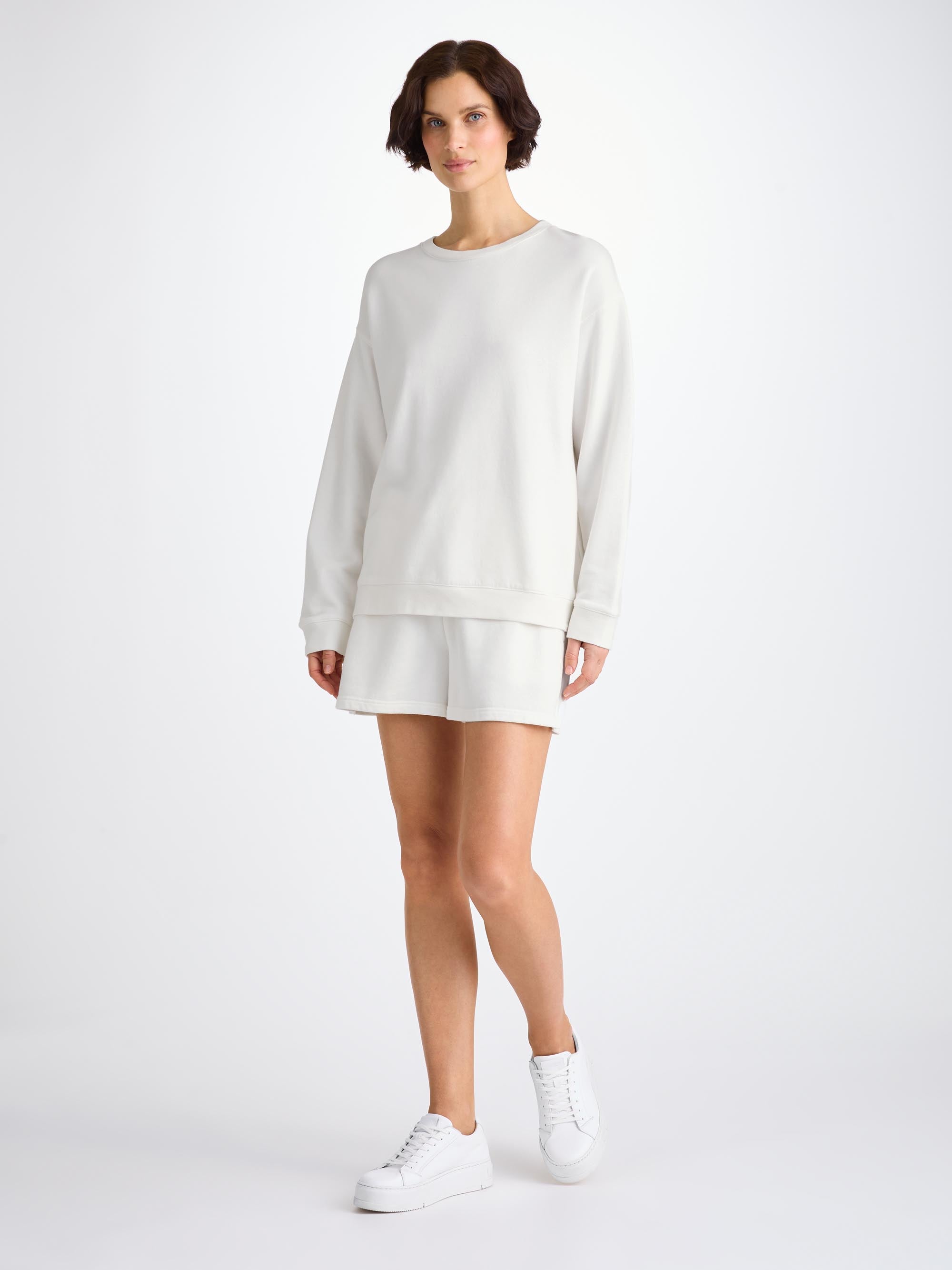 Women's Sweatshirt Quinn Cotton Modal White