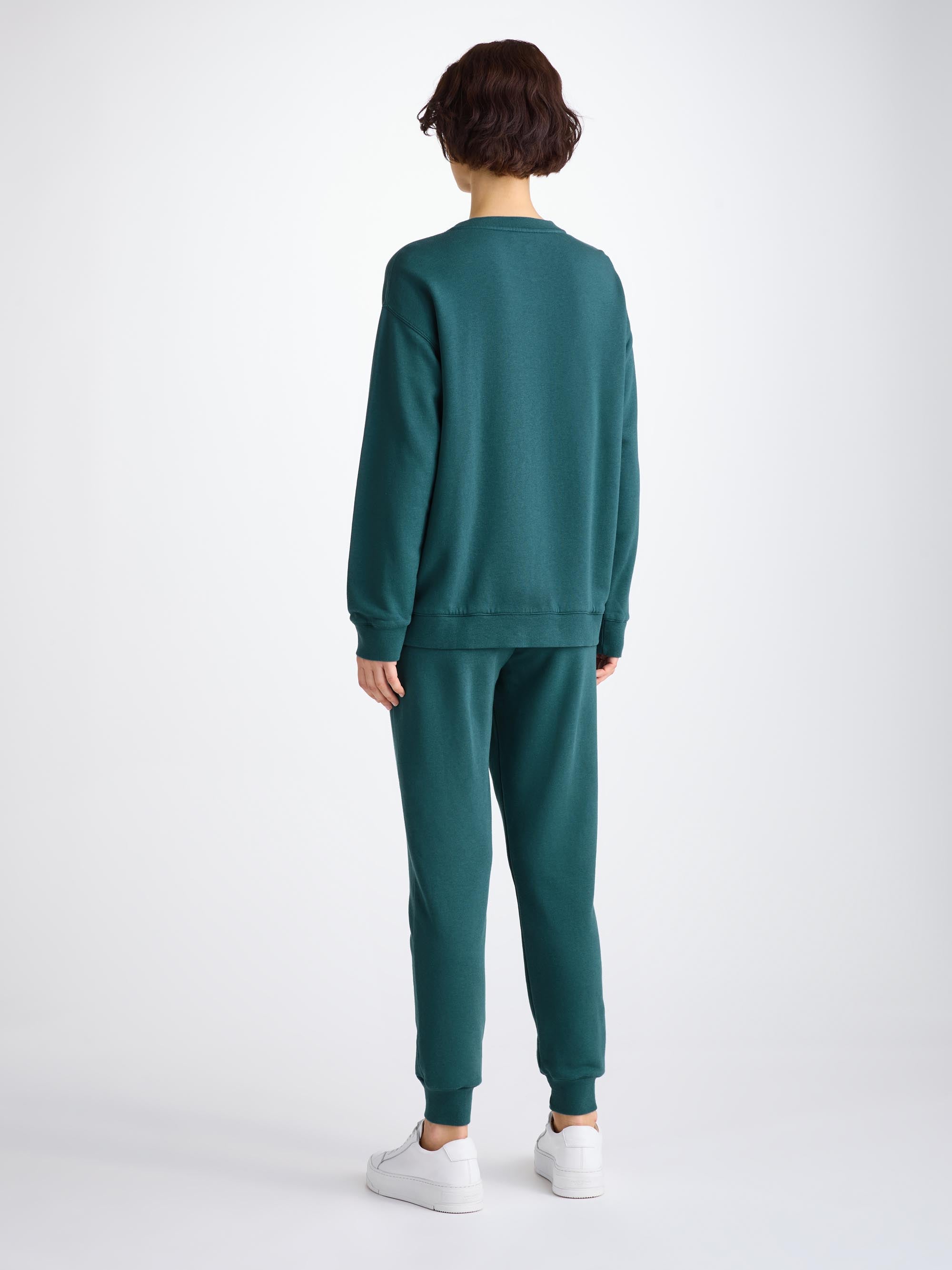 Women's Sweatshirt Quinn Cotton Modal Pine Green