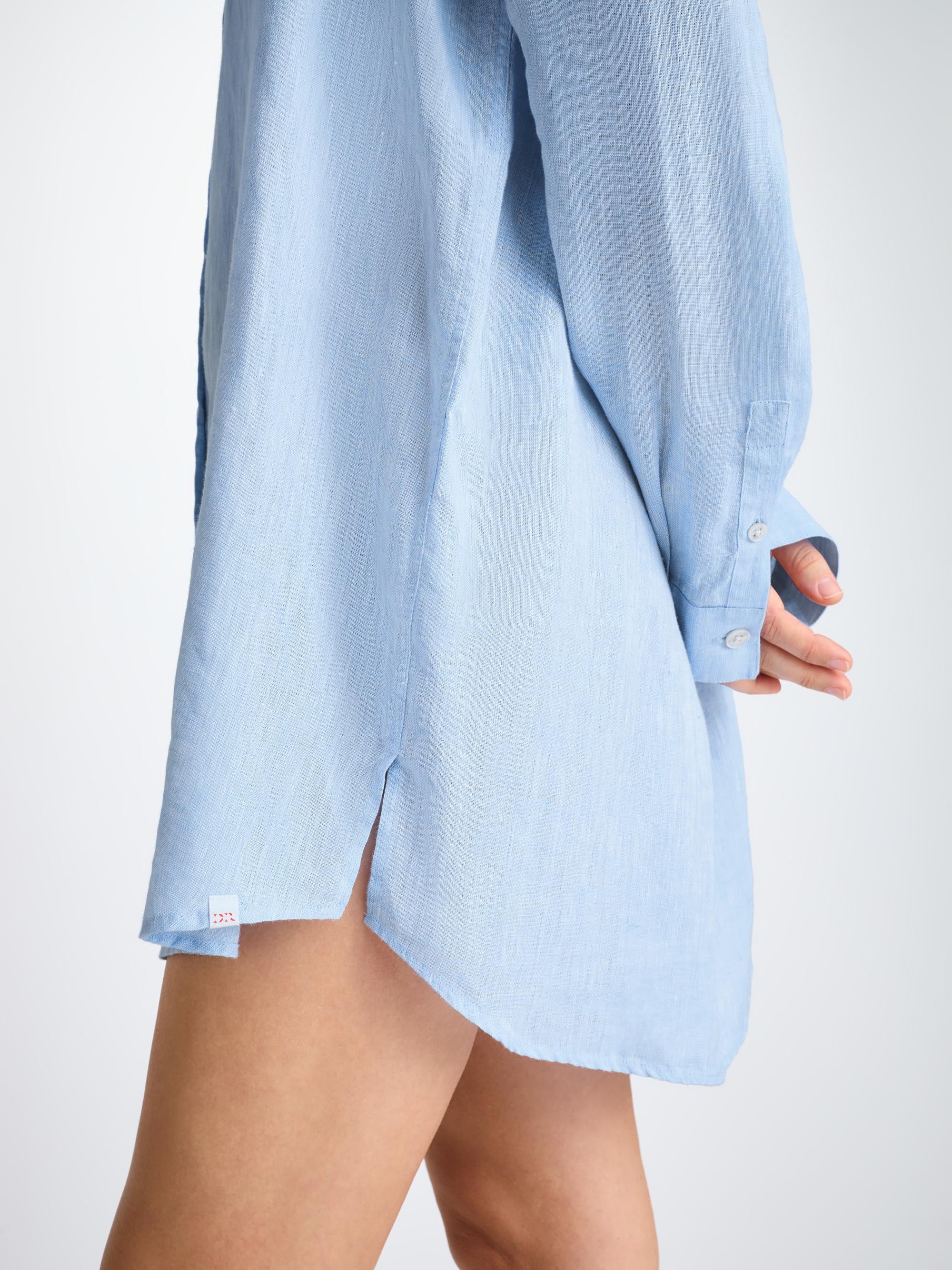Women's Shirt Sicily Linen Sky Blue