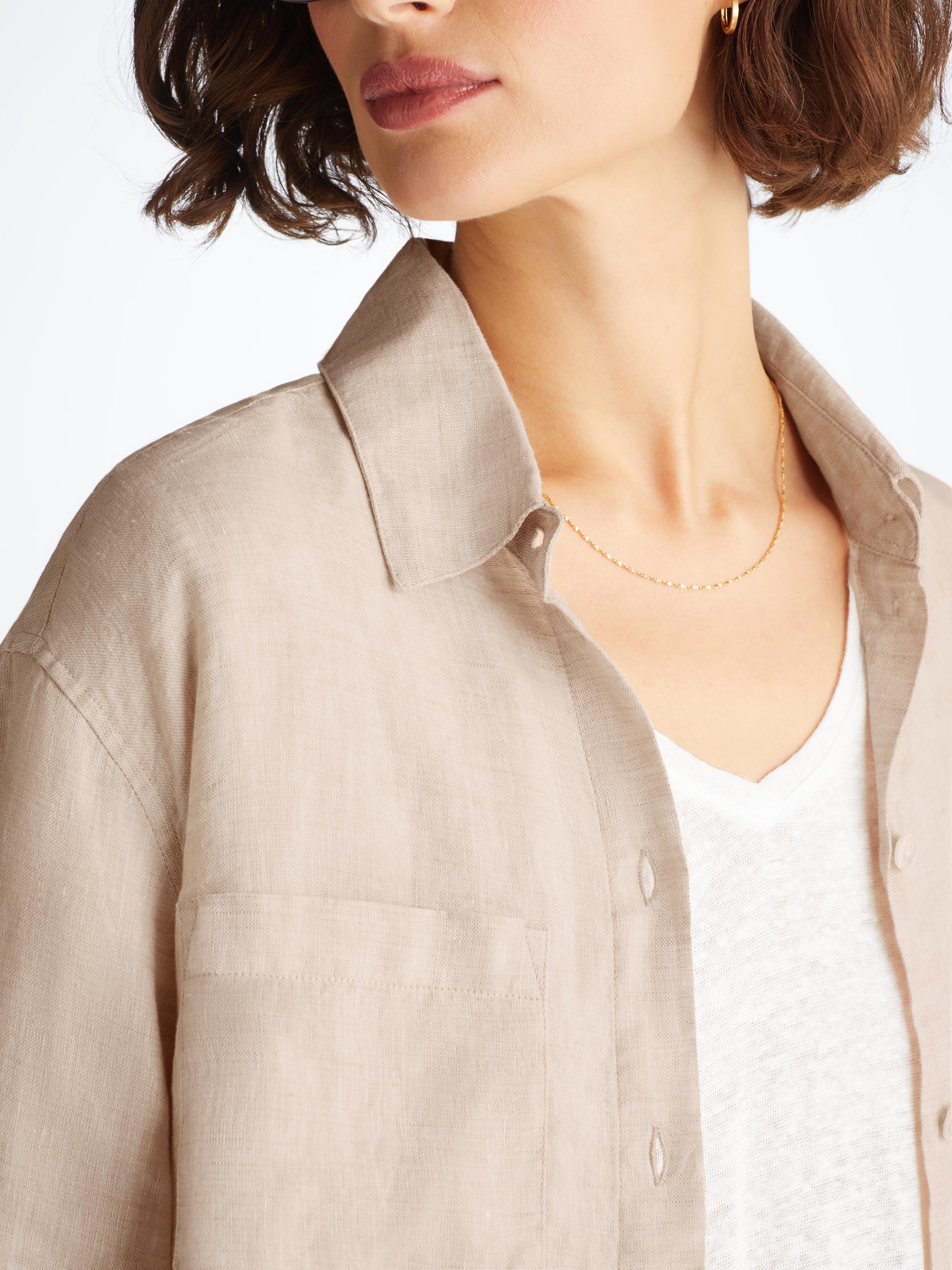 Women's Shirt Sicily Linen Sand