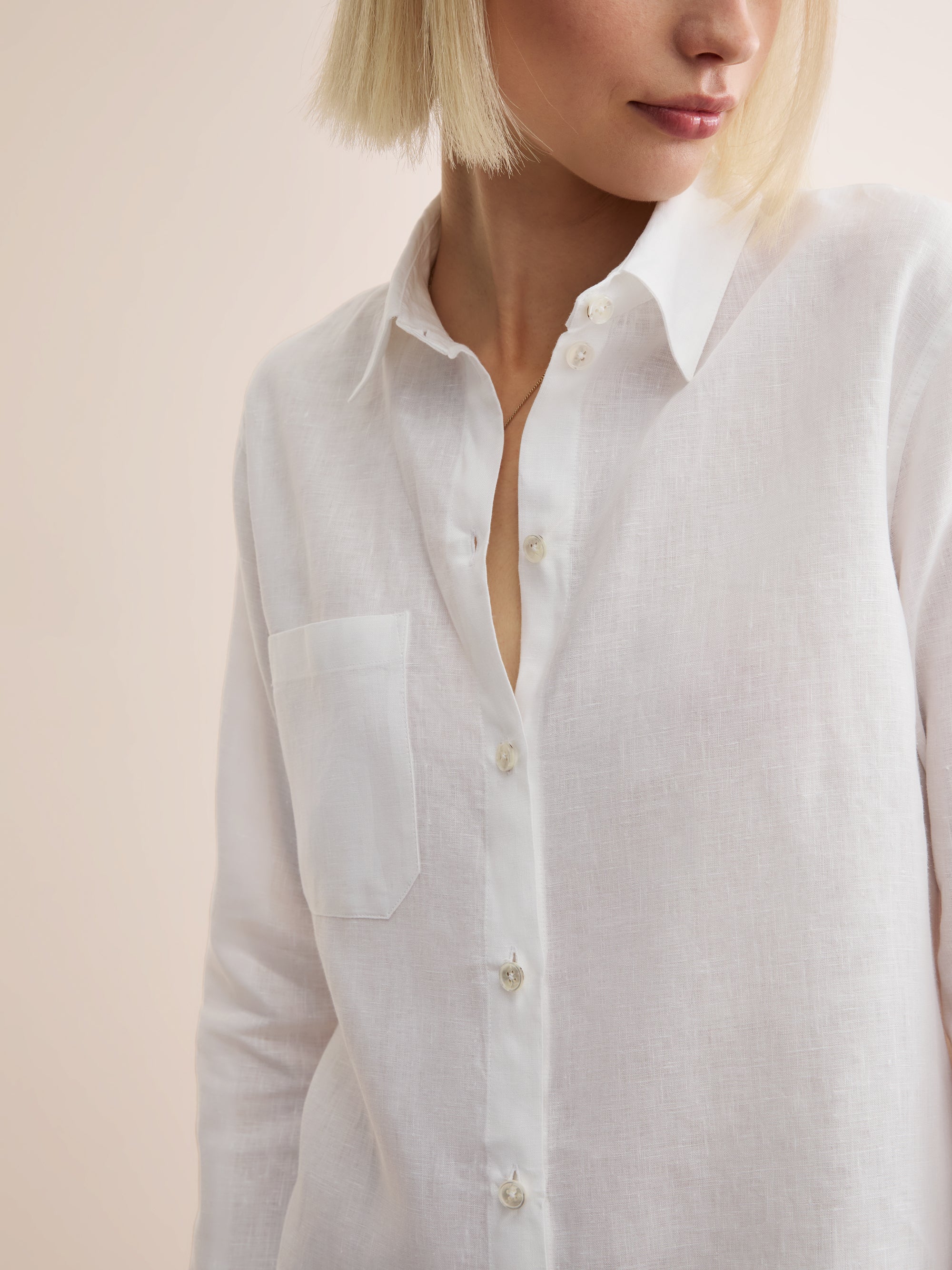Women's Shirt Sicily Linen White