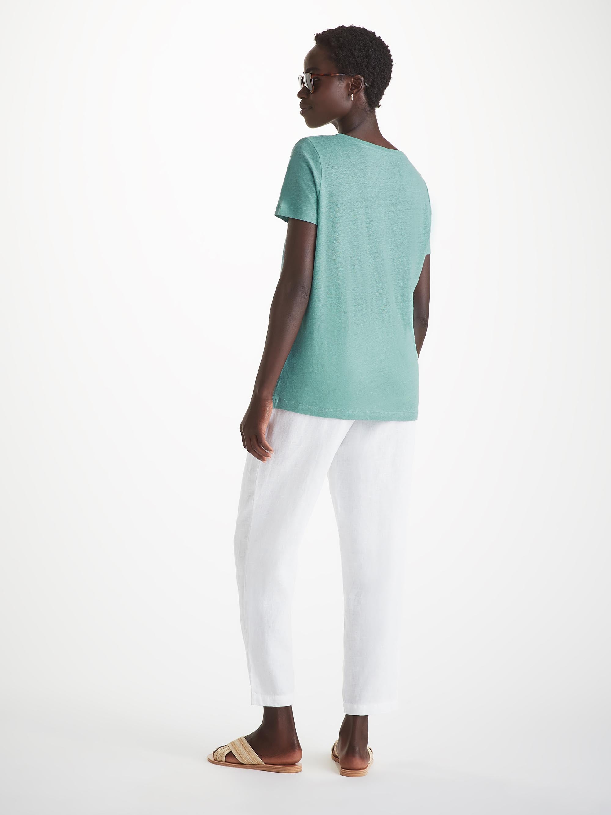Jordan Linen T-Shirt Soft Aqua