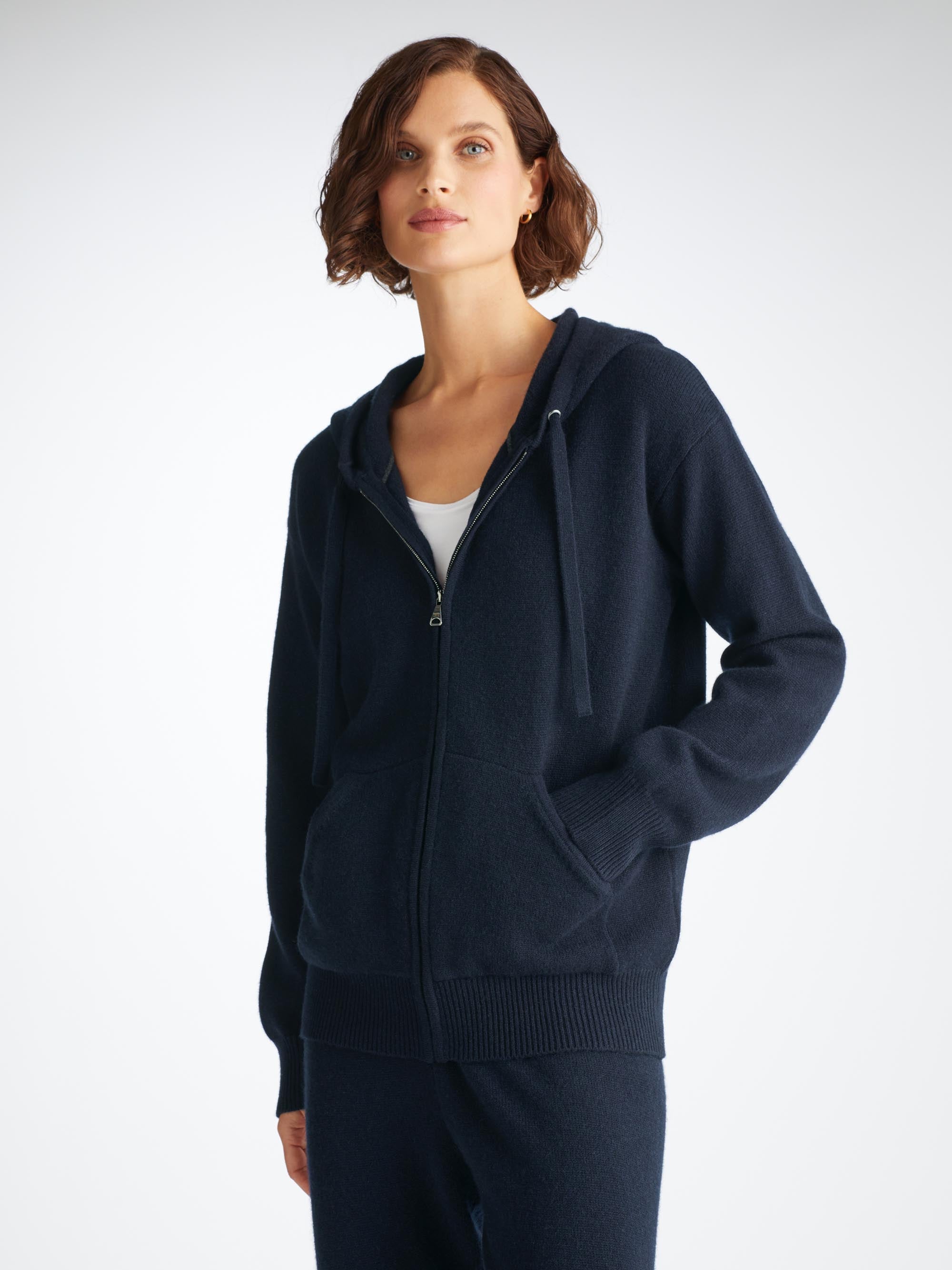 Women's Hoodie Daphne Cashmere Navy