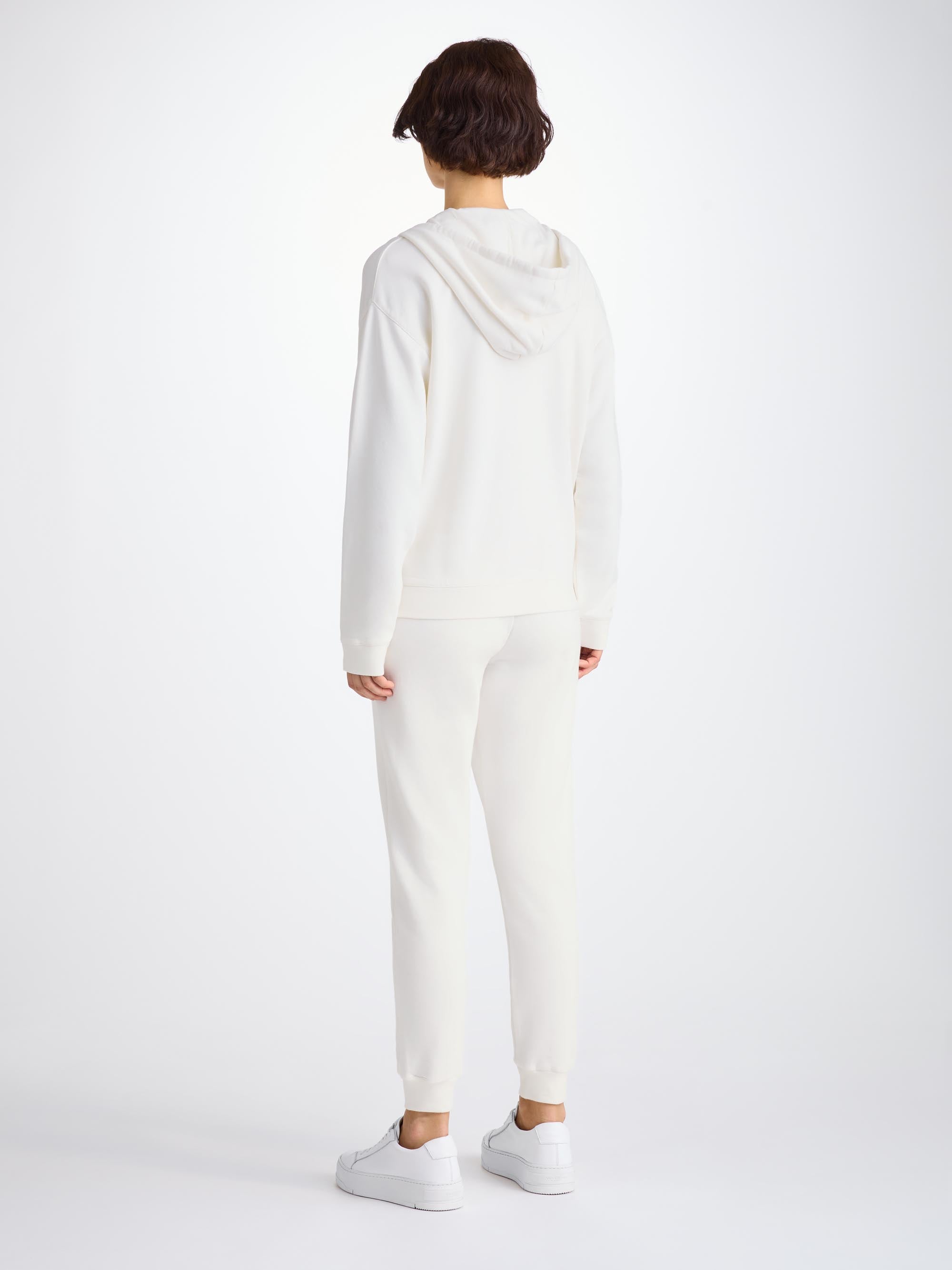 Women's Hoodie Quinn Cotton Modal White