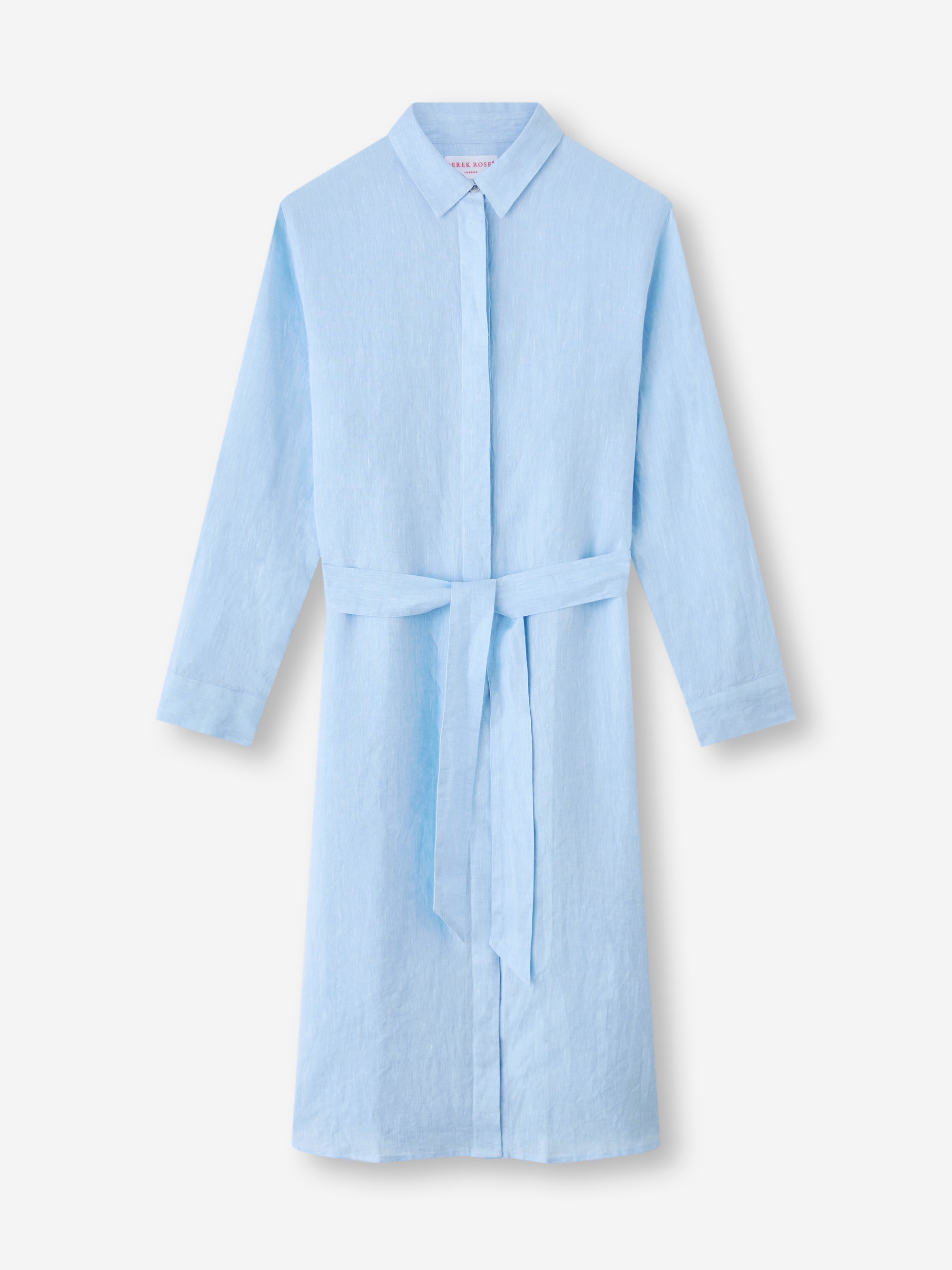 Women's Dress Sicily Linen Light Blue