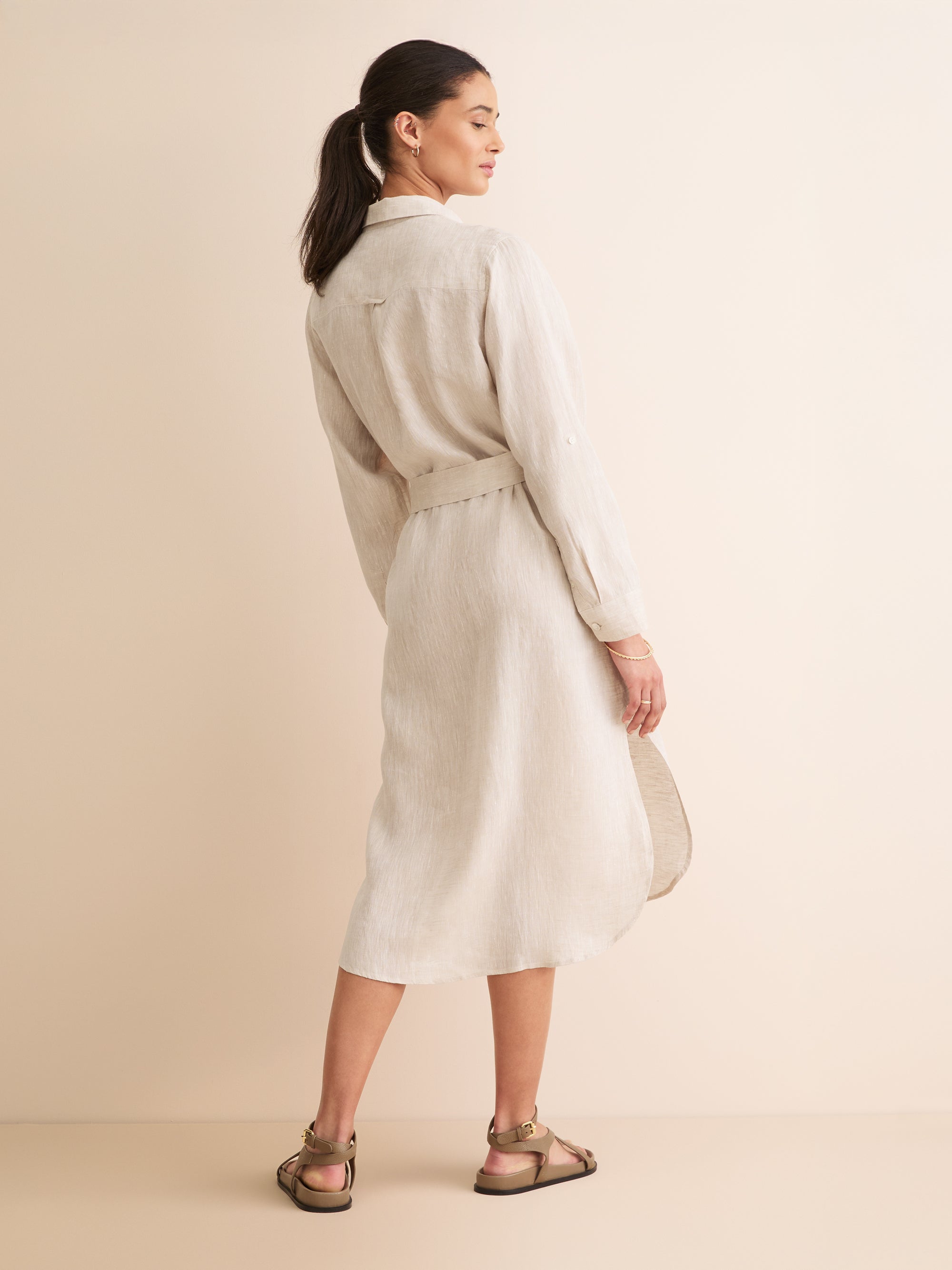 Women's Dress Sicily Linen Sand