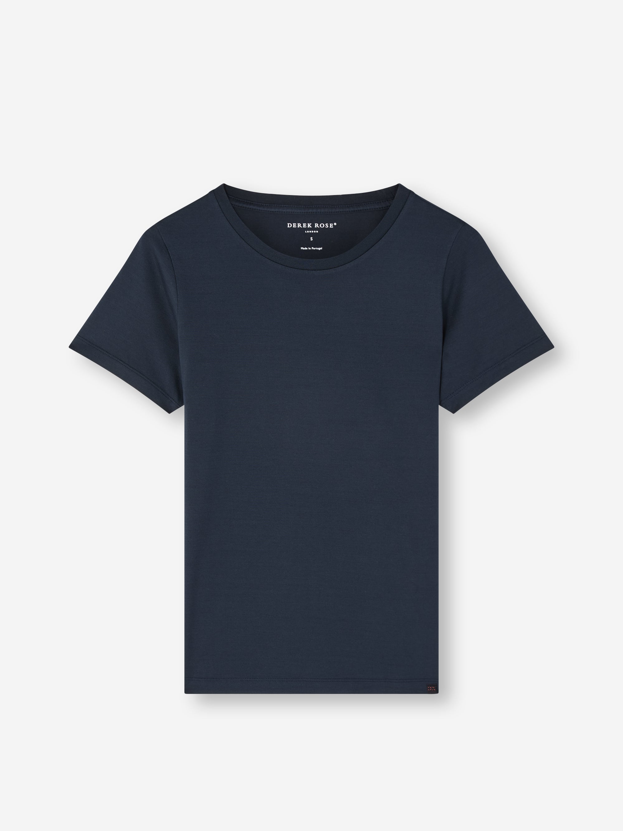 Women's Crew Neck T-Shirt Cotton Navy Blue
