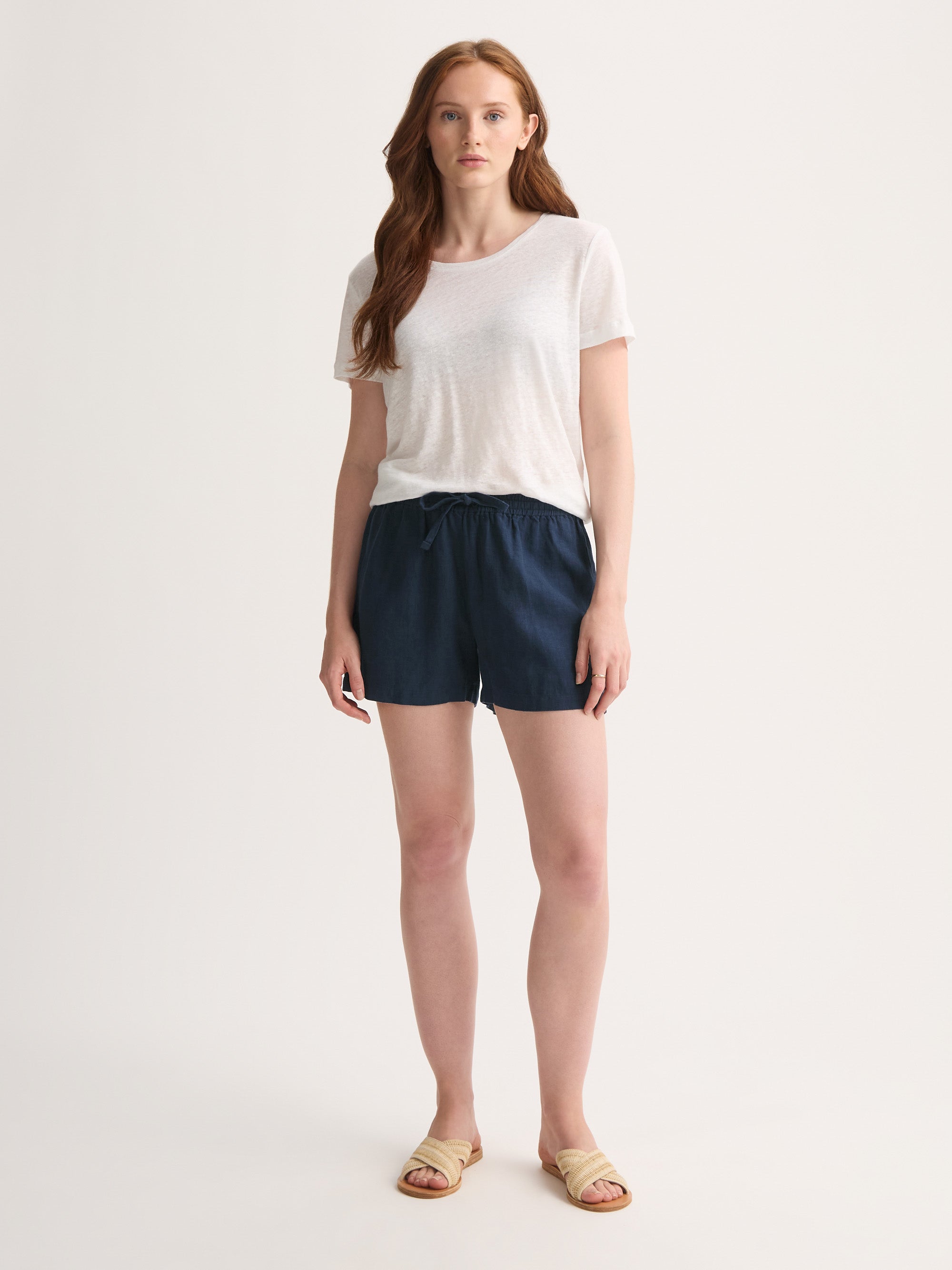 Women's Shorts Vienna Linen Navy