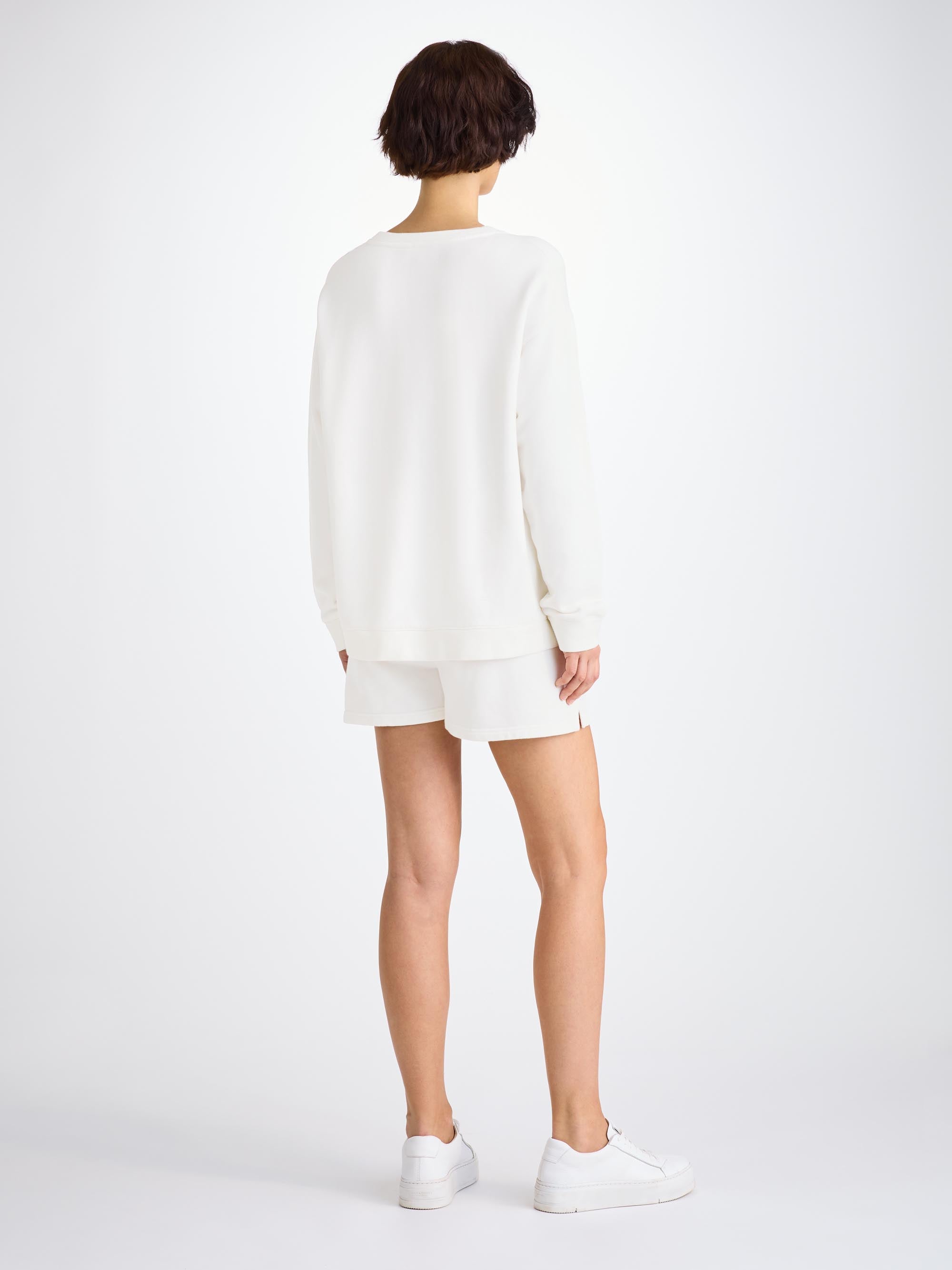 Women's Sweat Shorts Quinn Cotton Modal White