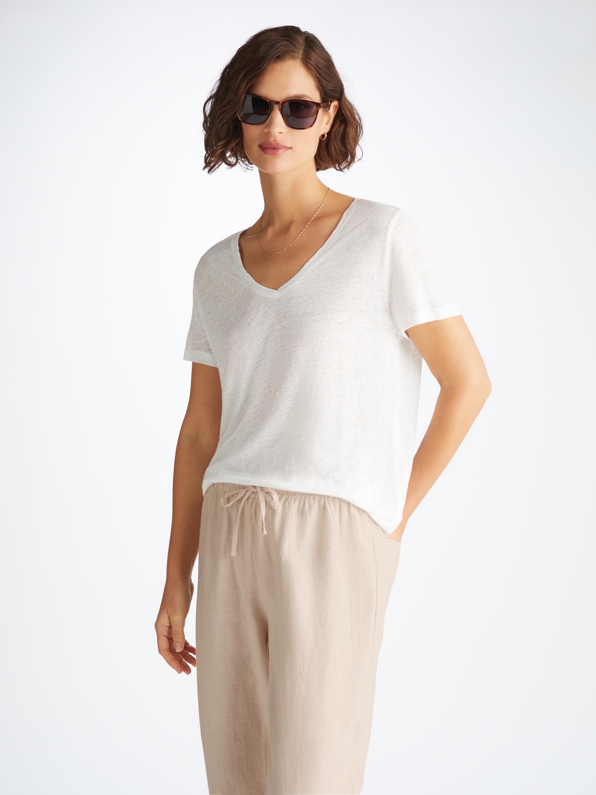 Women's Trousers Vienna Linen Sand