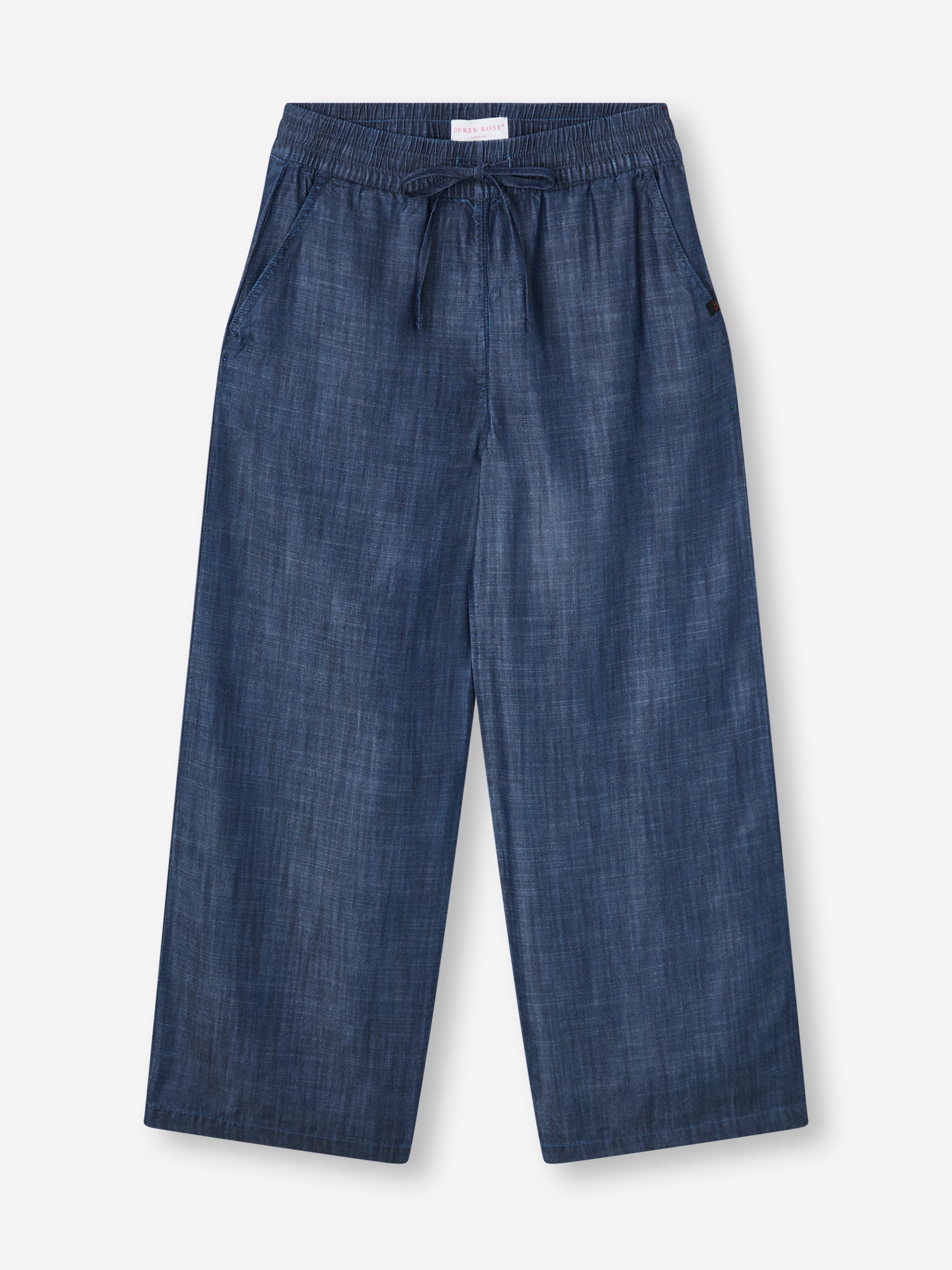 Women's Wide Leg Trousers Erin Chambray Denim Blue