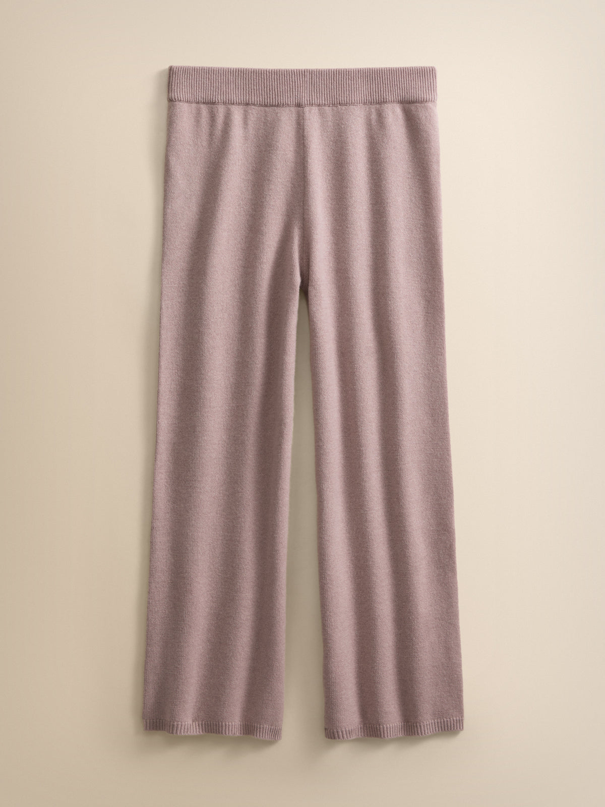 Daphne Cashmere Wide Leg Pants Dusty Pink
