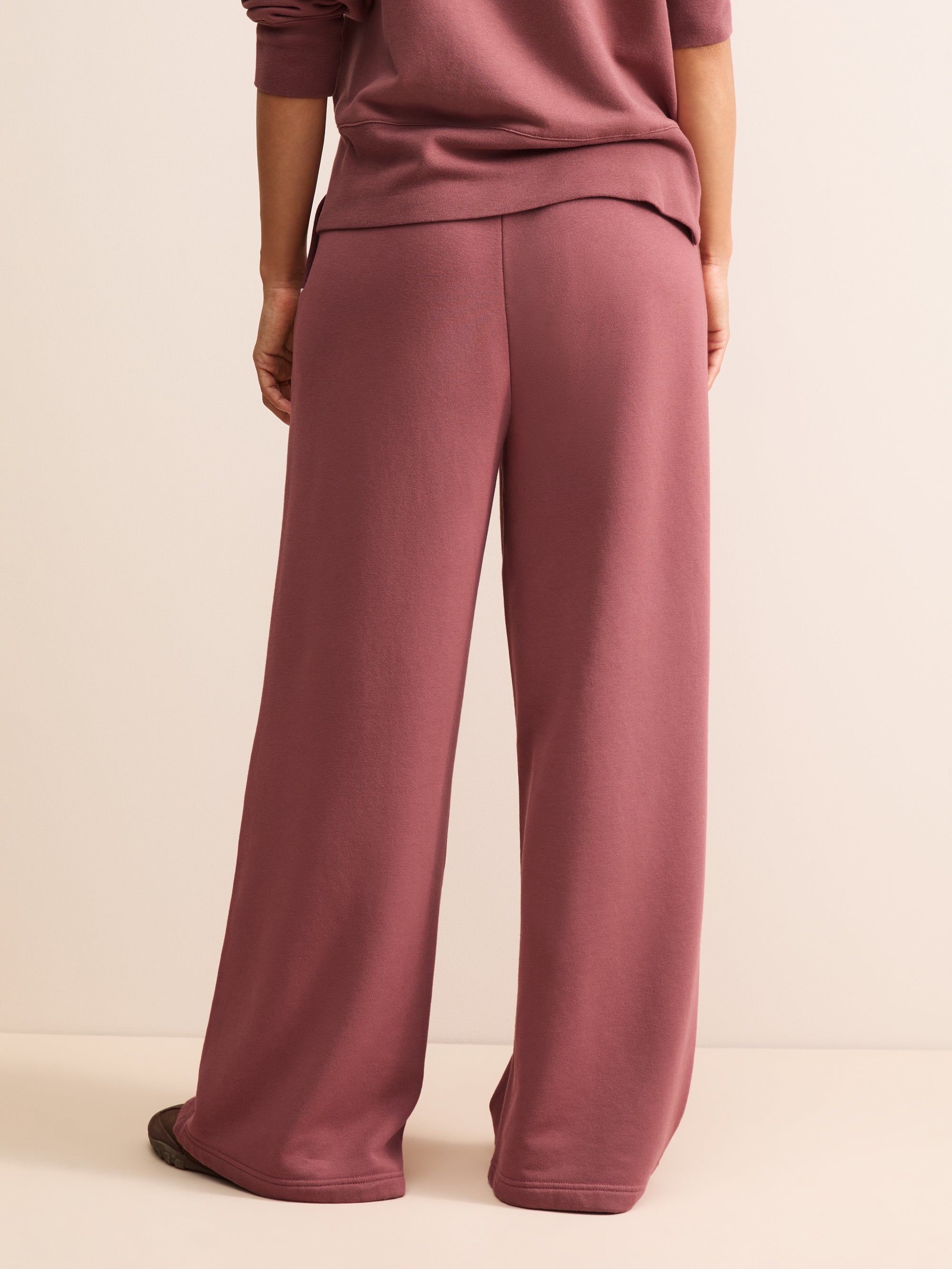Harley Cotton Modal Wide Leg Sweatpants Dusty Rose